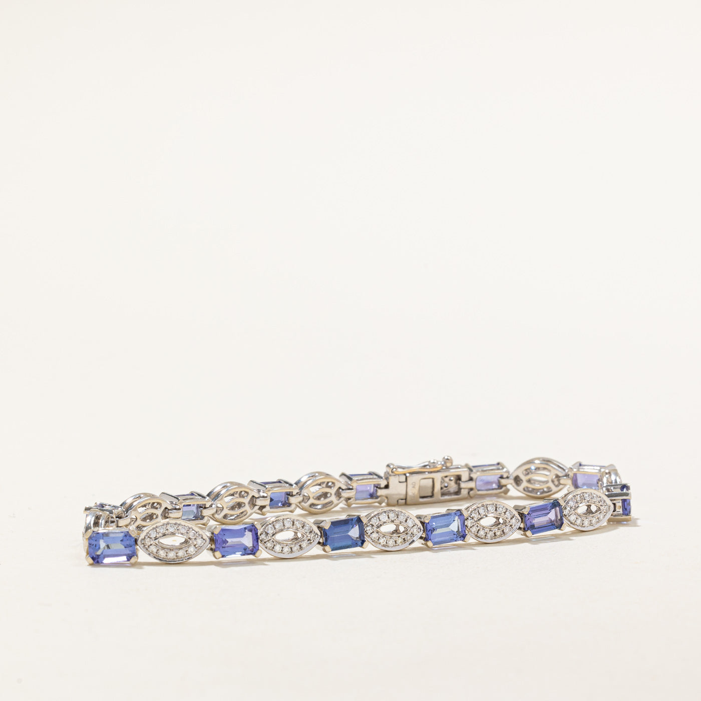Tanzanite & Diamond Bracelet | 6.66ctw, 1.04ctw | 7.5" |