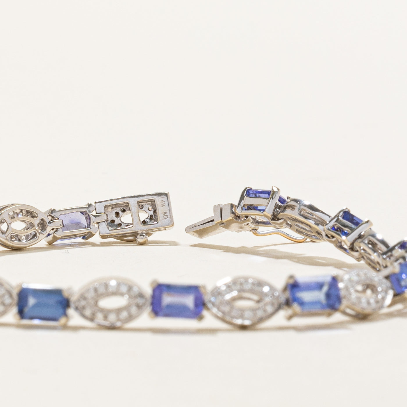 Tanzanite & Diamond Bracelet | 6.66ctw, 1.04ctw | 7.5" |