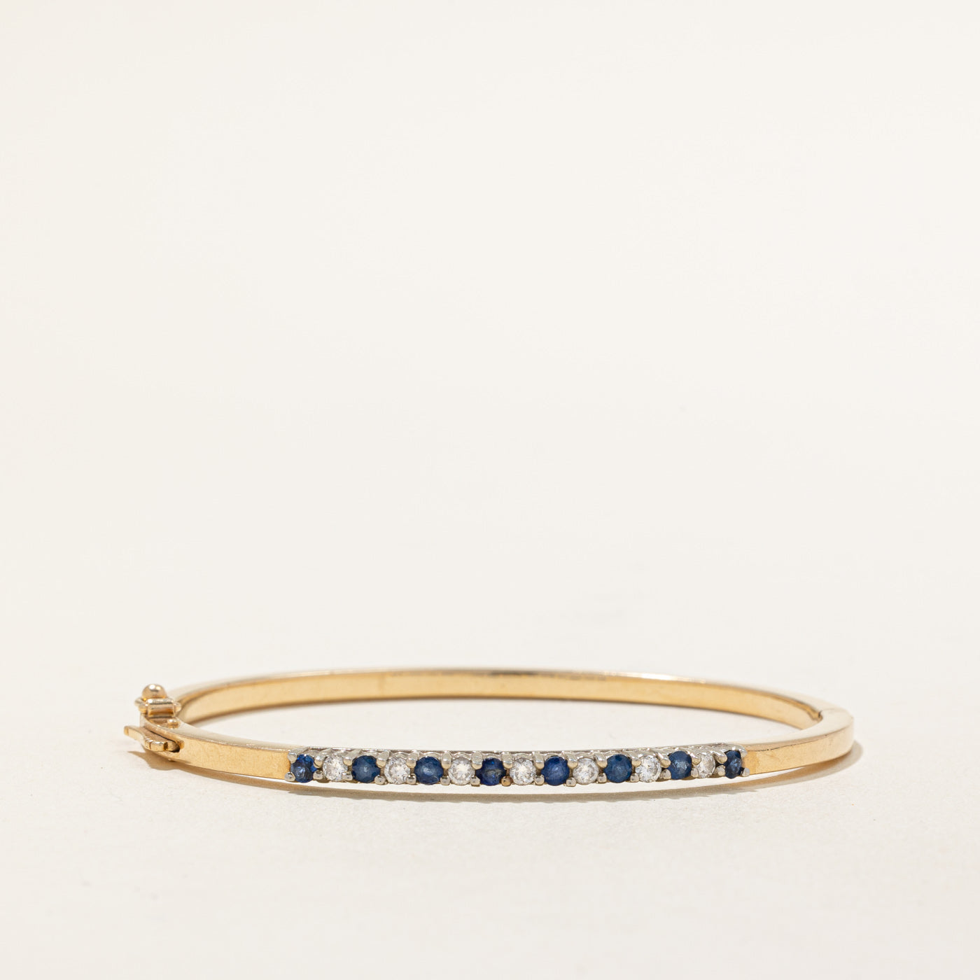 Sapphire & Diamond Bangle | 0.62ctw 0.28ctw | 7" |