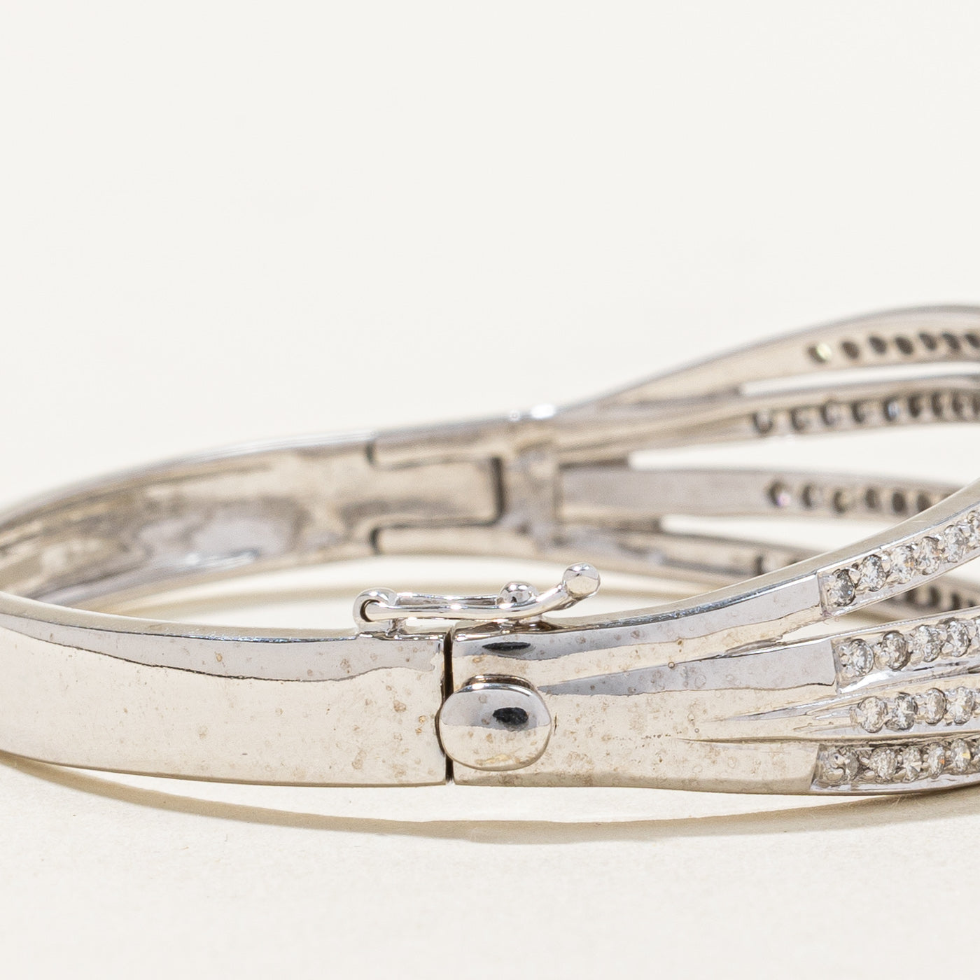 Diamond Crossover Multi Row Bangle | 2.18ctw SI2-I1 H/I | 6" |