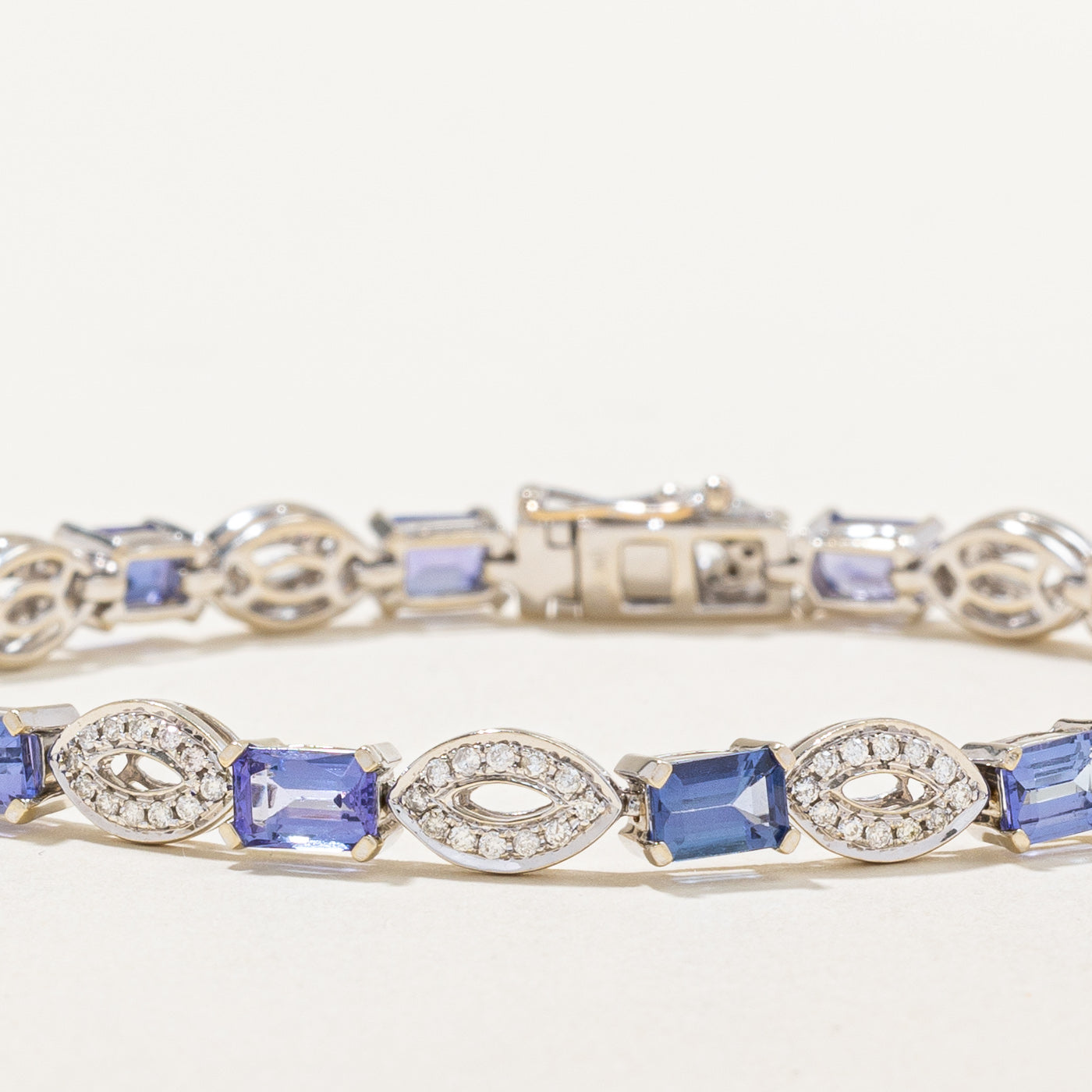 Tanzanite & Diamond Bracelet | 6.66ctw, 1.04ctw | 7.5" |