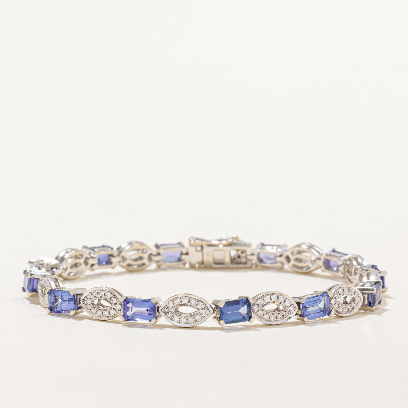 Tanzanite & Diamond Bracelet | 6.66ctw, 1.04ctw | 7.5" |