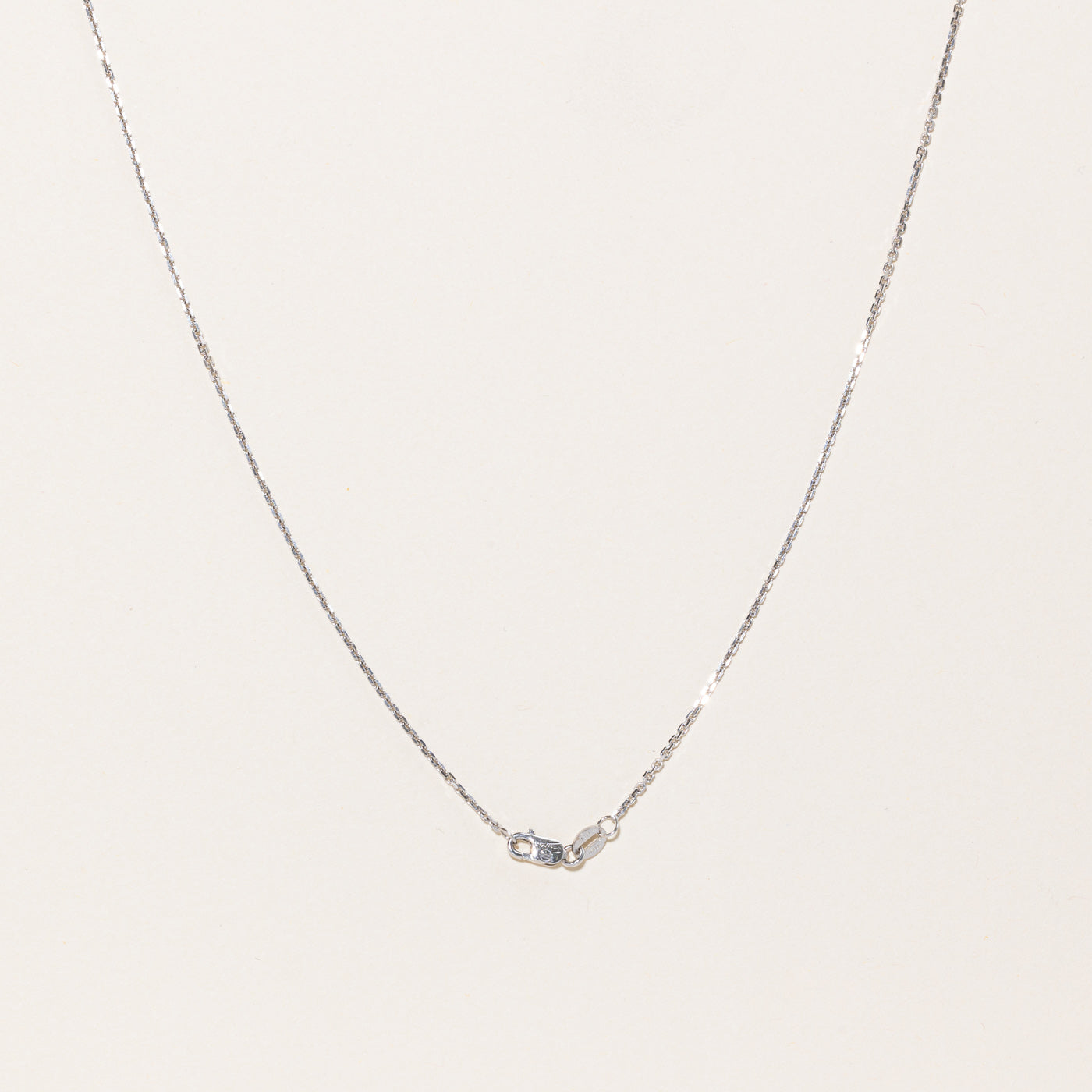 White Gold & Emerald Cut Diamond Necklace | 1.09ct | 18" |