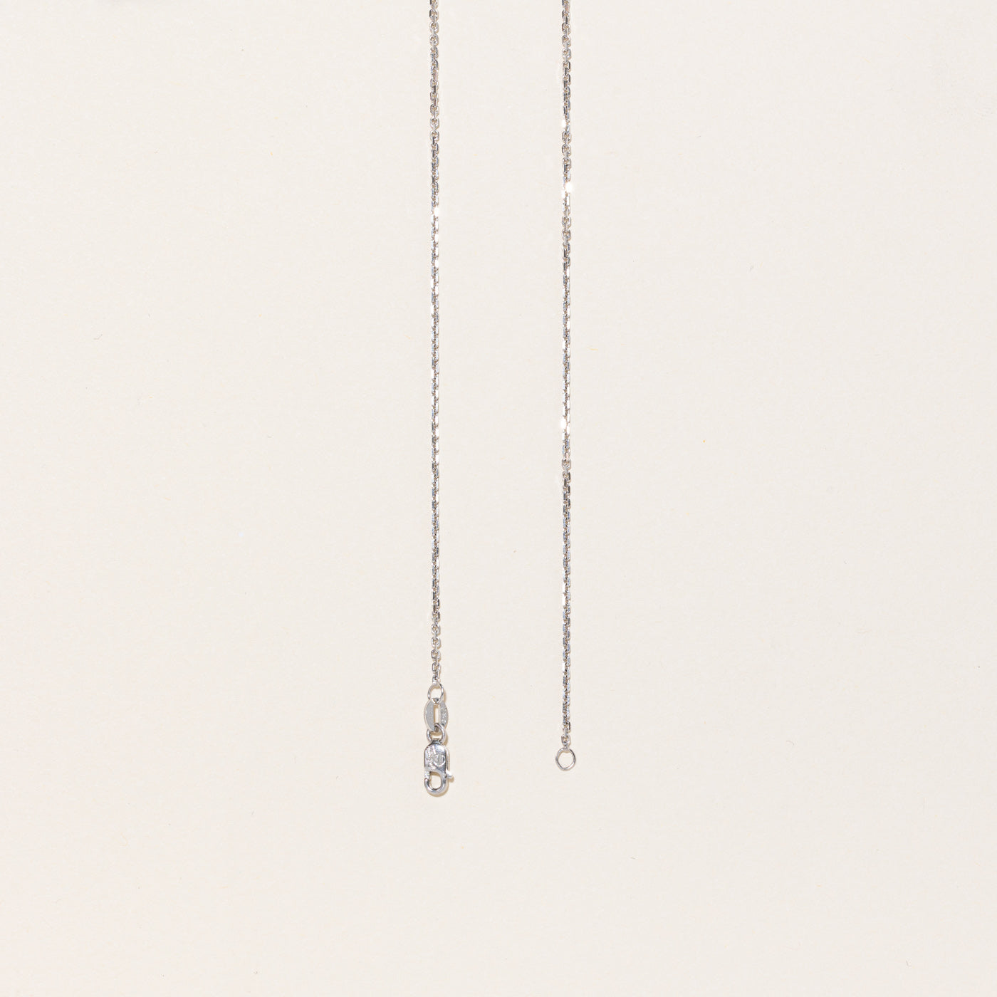 White Gold & Emerald Cut Diamond Necklace | 1.09ct | 18" |