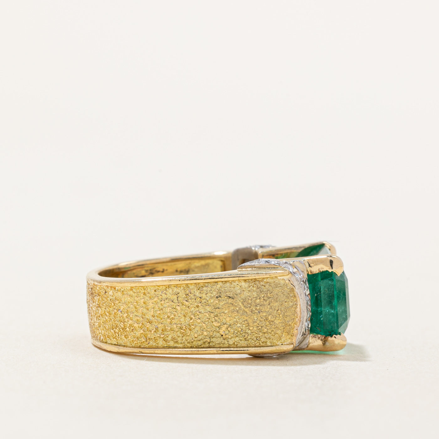 5ct+ Emerald & Diamond Ring | 5.52ct, 0.67ctw | SZ 5.25 |