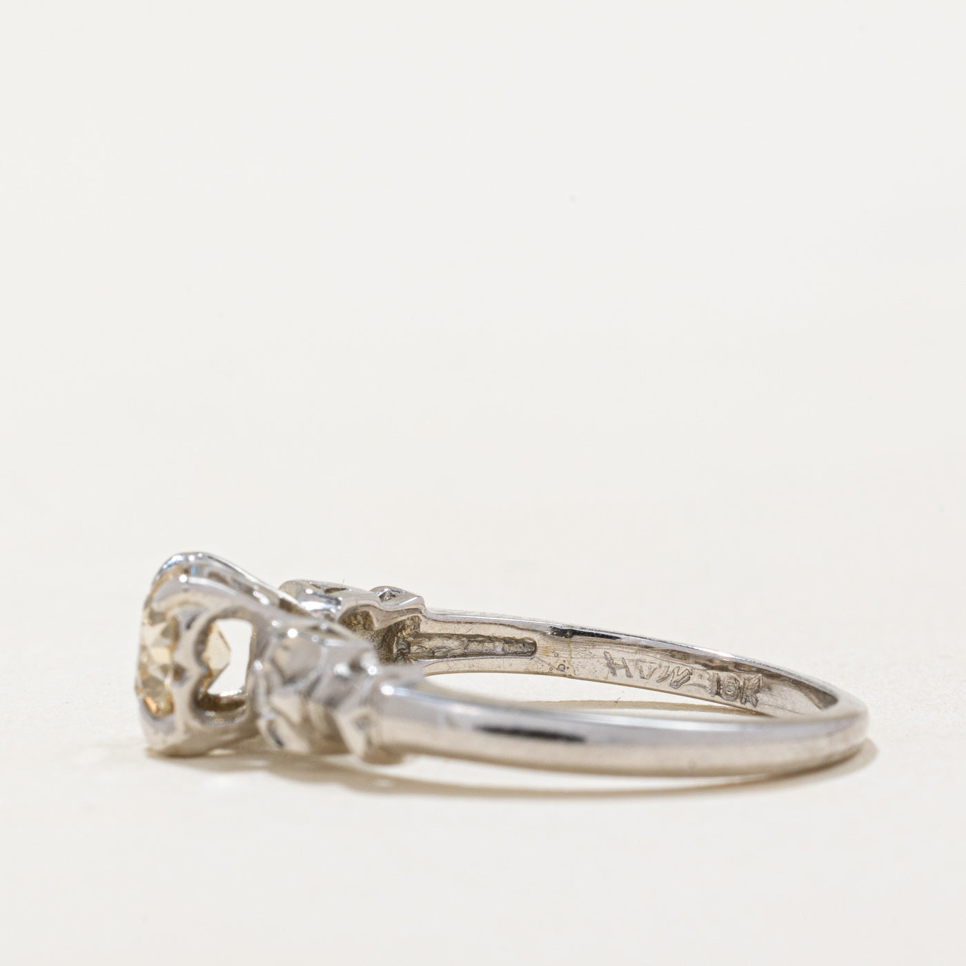 Old European Cut Diamond Wedding Ring Set | 0.63ct, 0.15ctw | SZ 5.5 |