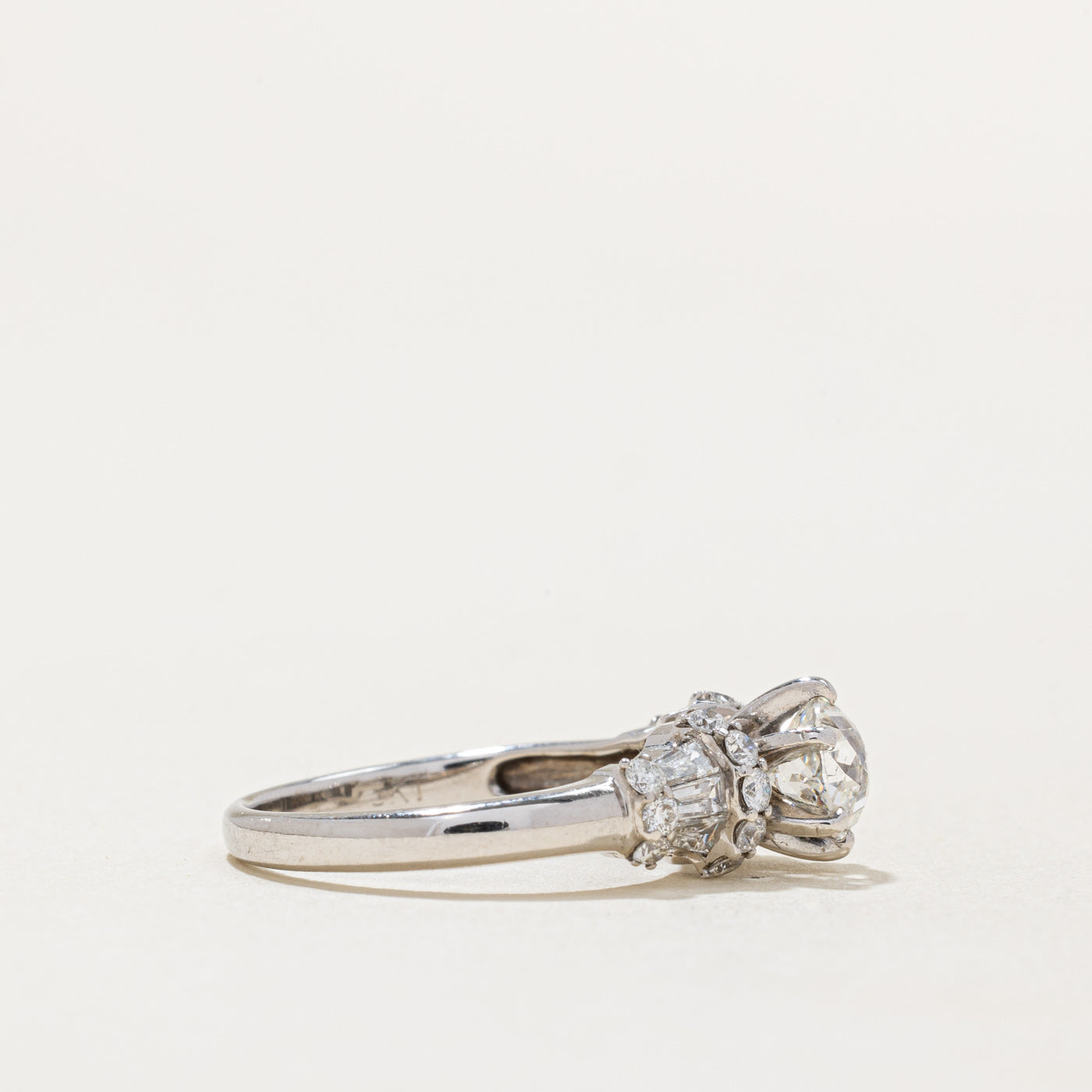 Diamond Engagement Ring | 0.59ct, 0.34ctw, 0.28ctw | SZ 4.75 |