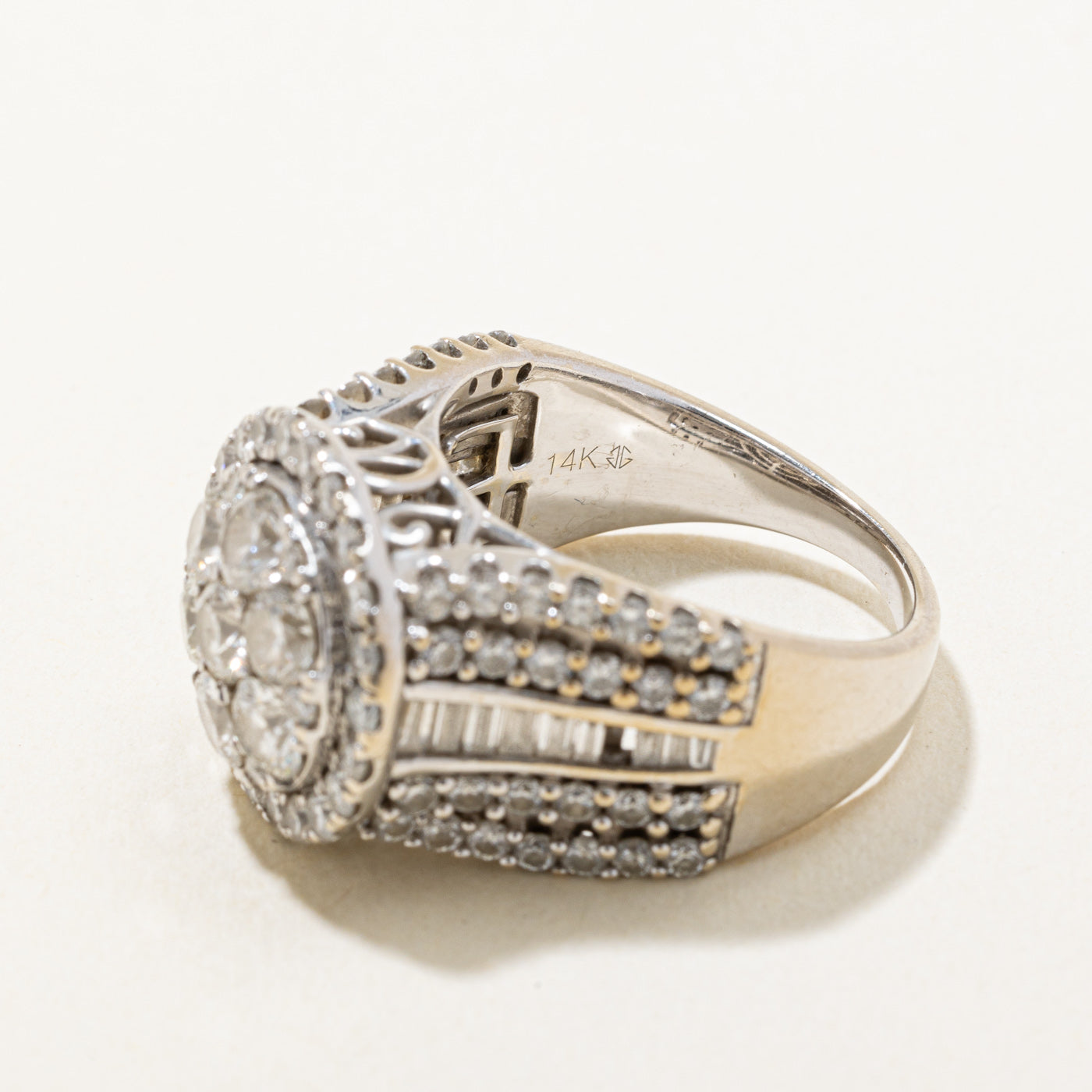 Diamond Cluster Ring | 4.02ctw | SZ 8.5 |