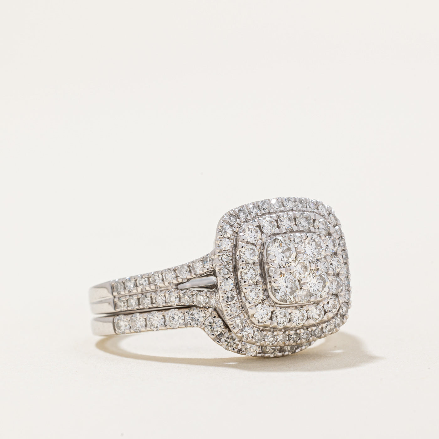 Diamond Wedding Ring Set | 1.25ctw | SZ 6.25 |
