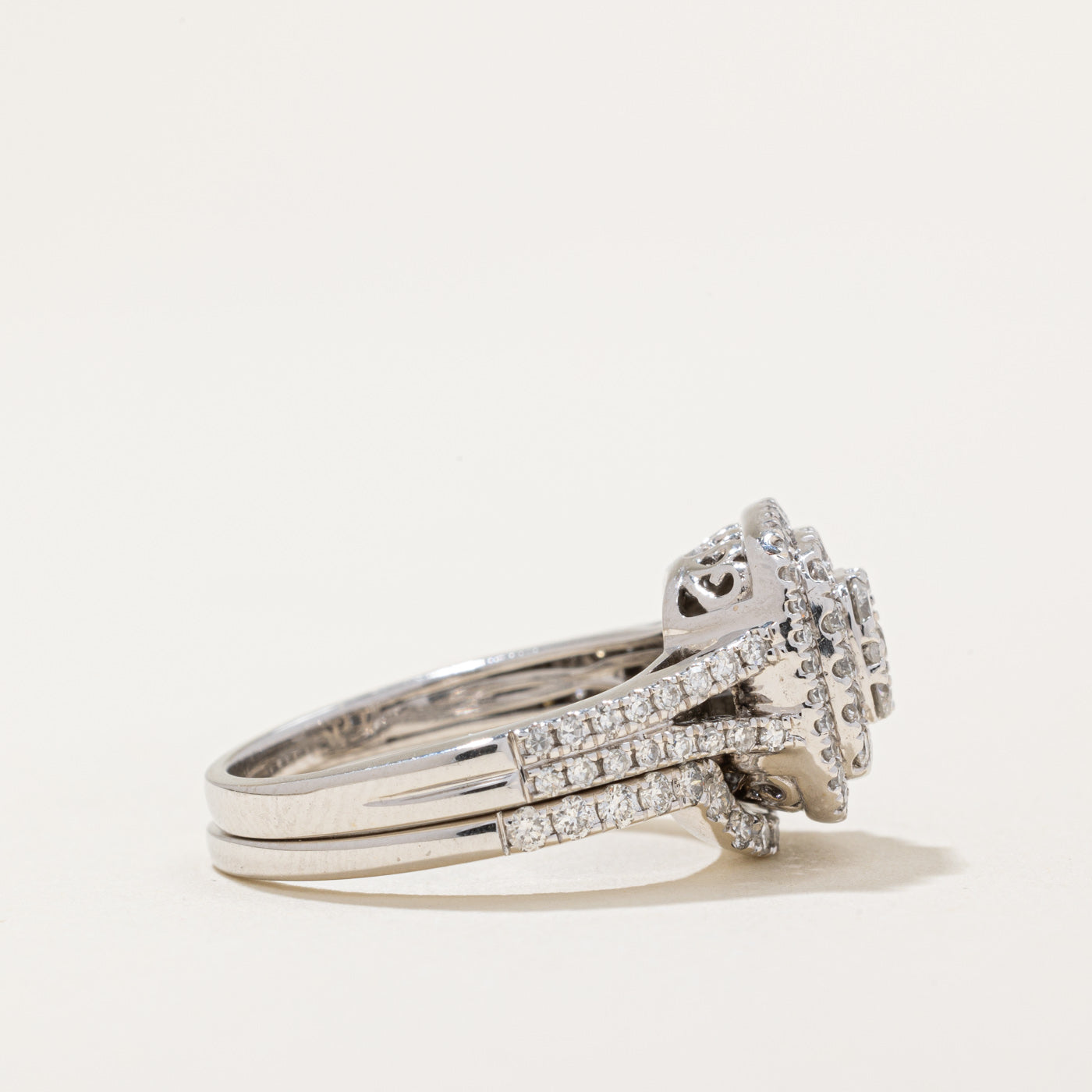 Diamond Wedding Ring Set | 1.25ctw | SZ 6.25 |
