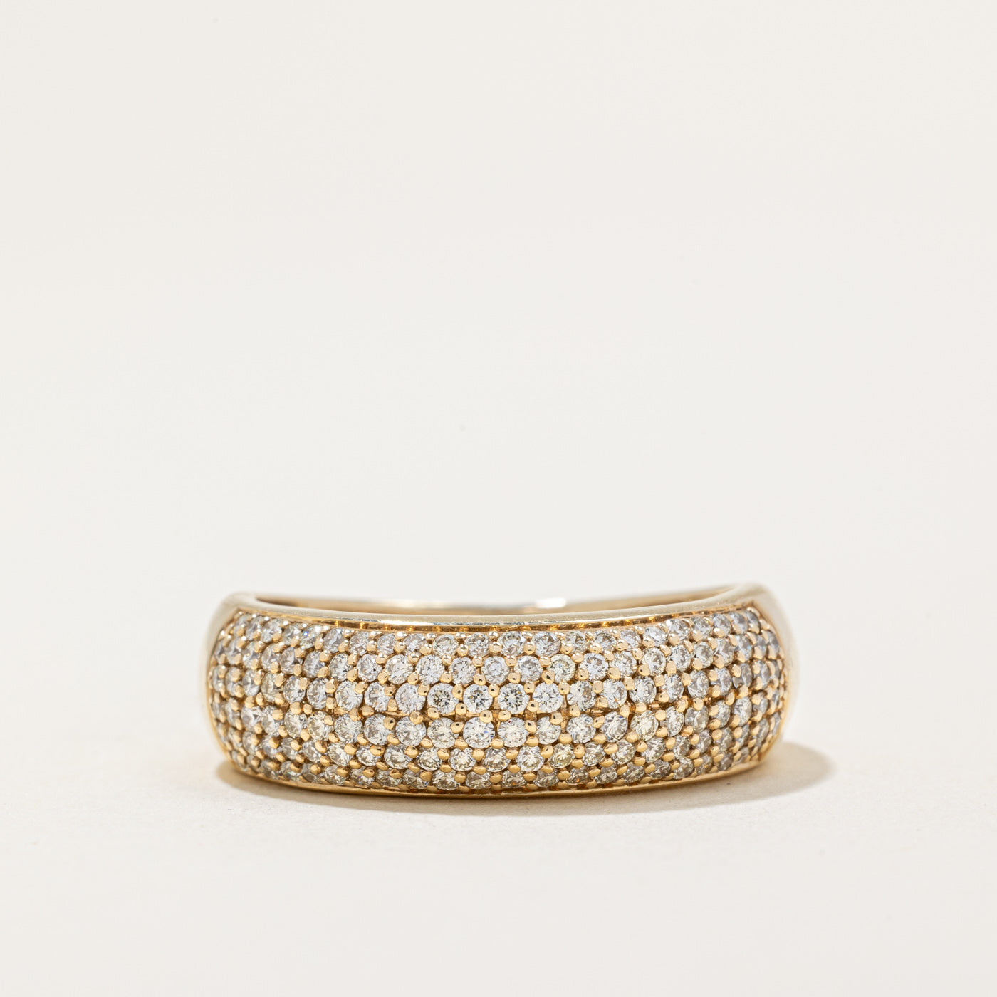 Bague sertie de diamants pavés | 1,07 ct | Taille 8,75 |