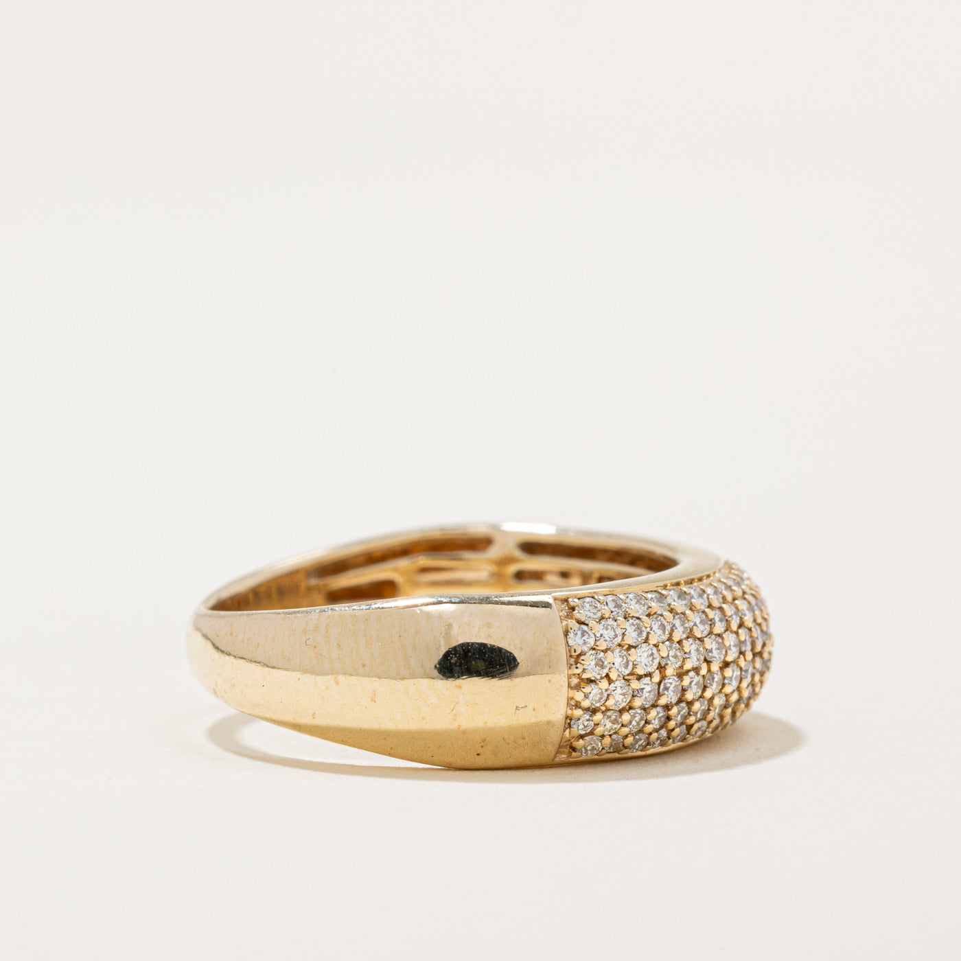 Bague sertie de diamants pavés | 1,07 ct | Taille 8,75 |