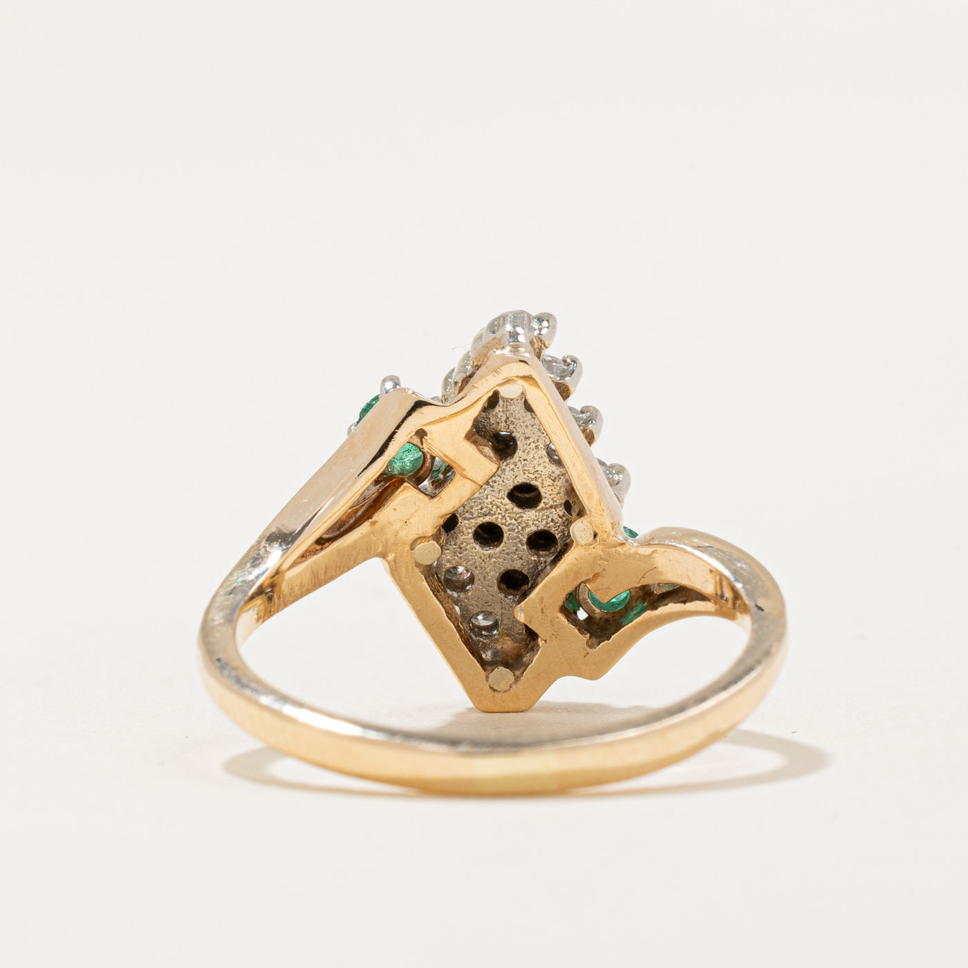 Diamond & Emerald Waterfall Ring | 0.43ctw, 0.43ctw | SZ 6.25 |