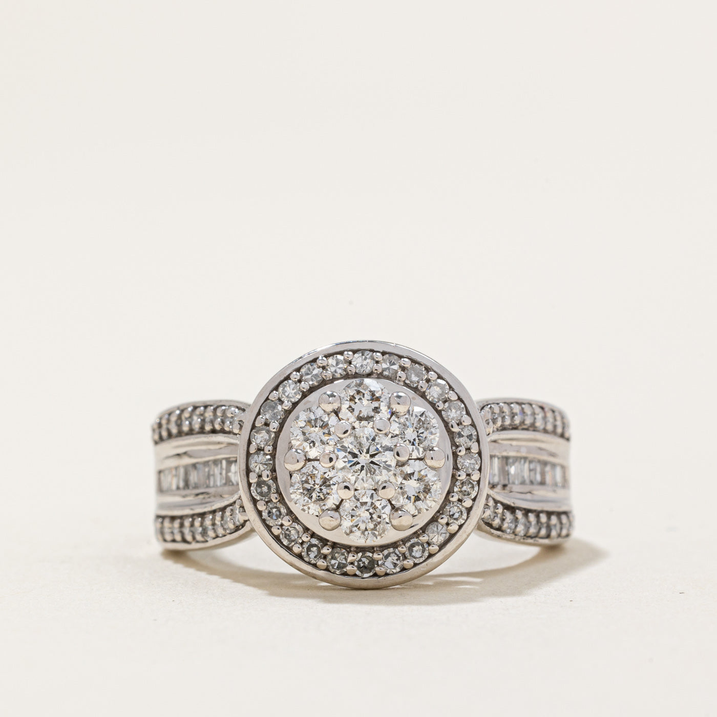 Diamond Cocktail Ring | 1.05ctw | SZ 6.5 |