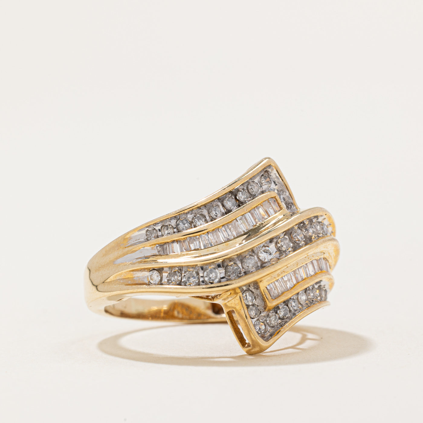 Diamond Waterfall Ring | 0.61ctw | SZ 5.5 |
