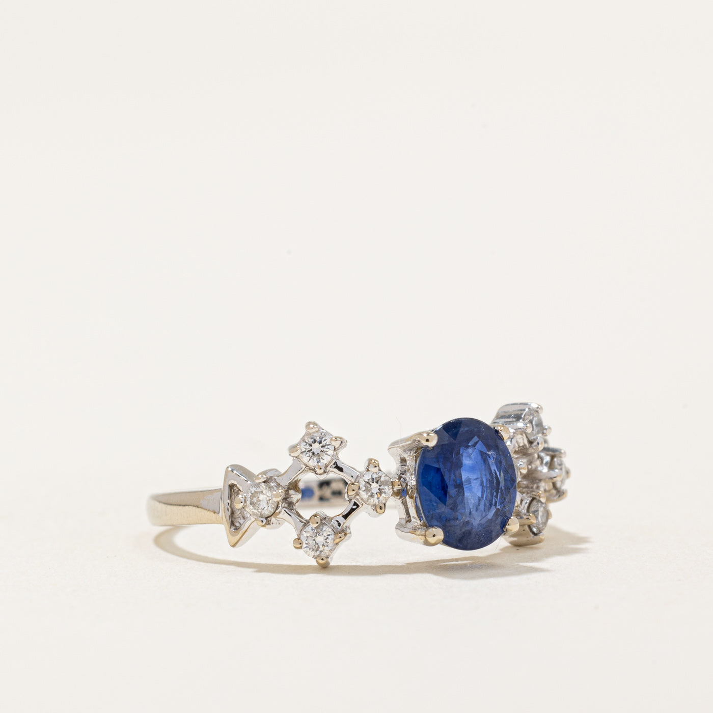 Sapphire & Diamond Cocktail Ring | 0.94ct, 0.16ctw | SZ 6.25 |
