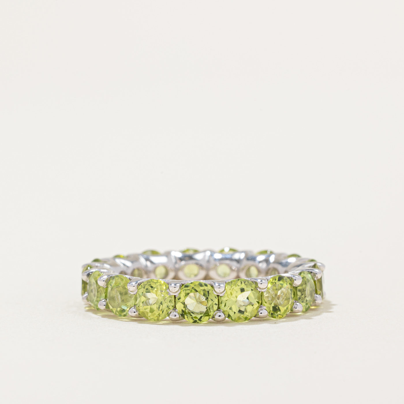 Peridot Eternity Ring | 3.90ctw | SZ 6.25 |