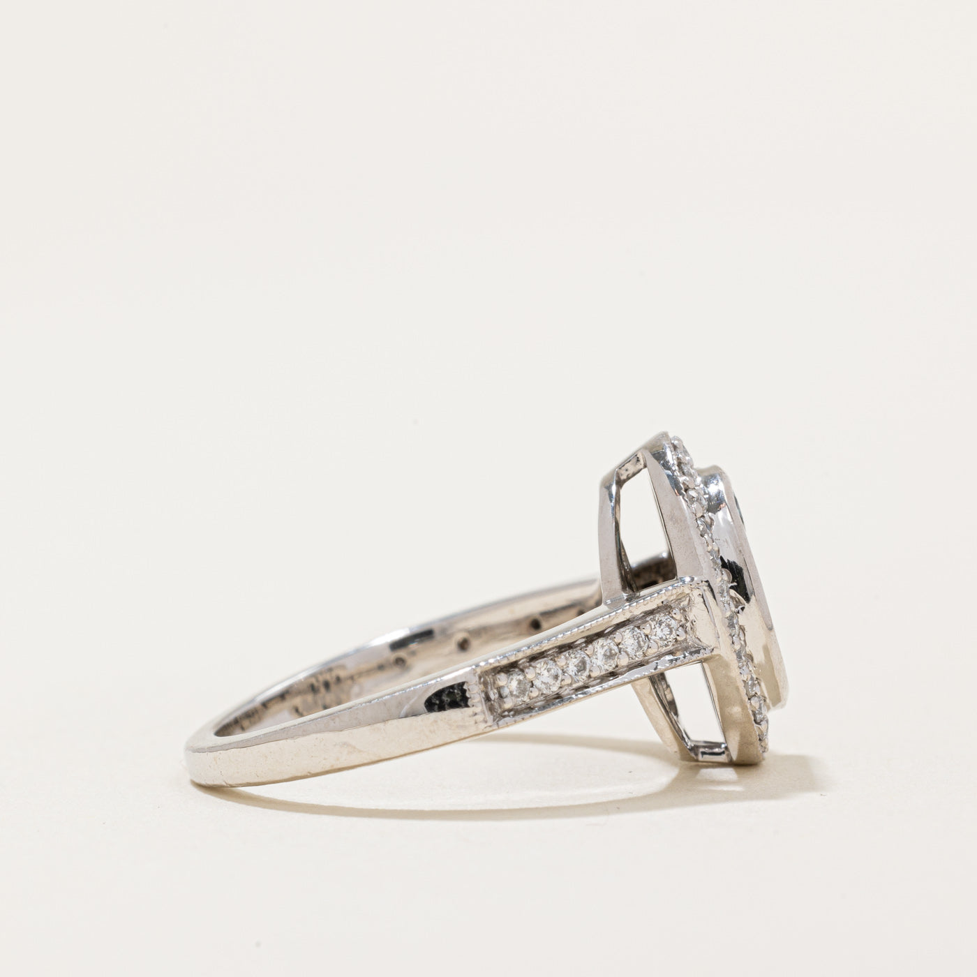 Bague en diamant bleu et blanc | 0,70 ct, 0,30 ct | Taille 7 |