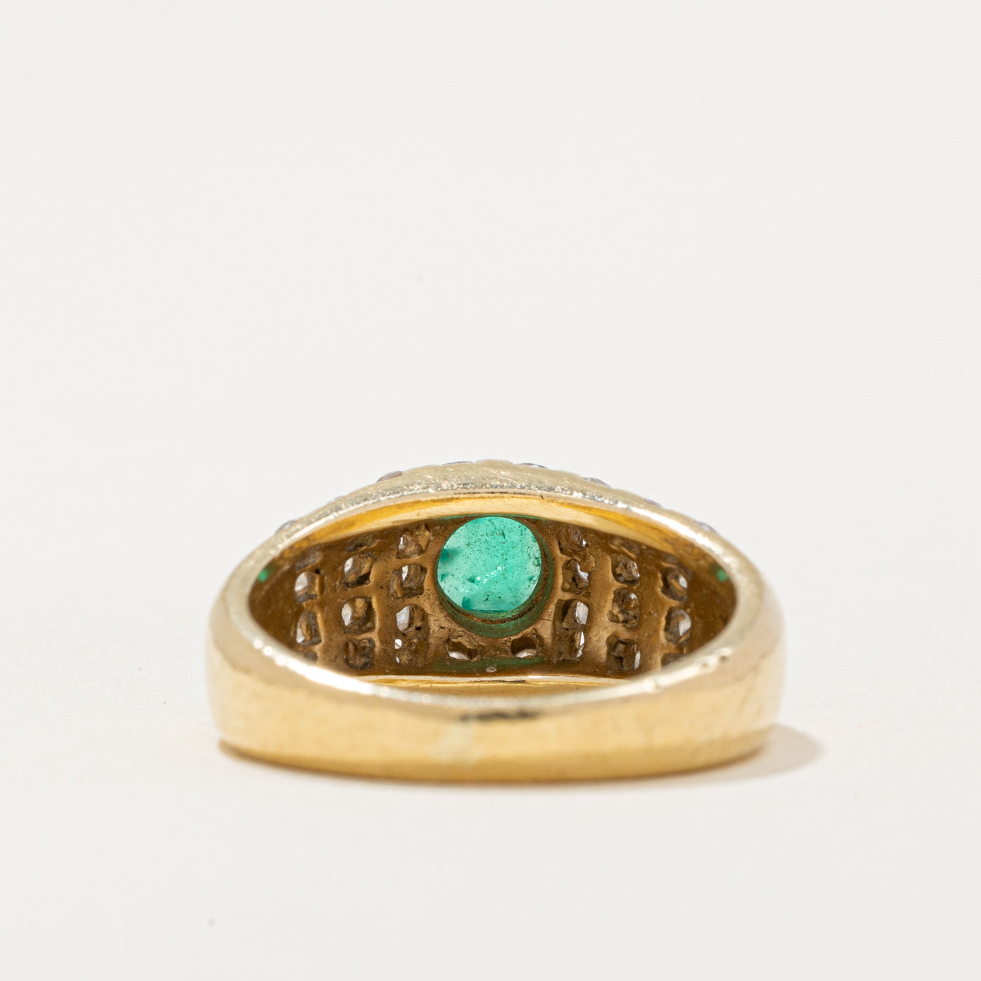 Diamond & Emerald Ring | 0.67ctw, 0.28ct | SZ 4.25 |
