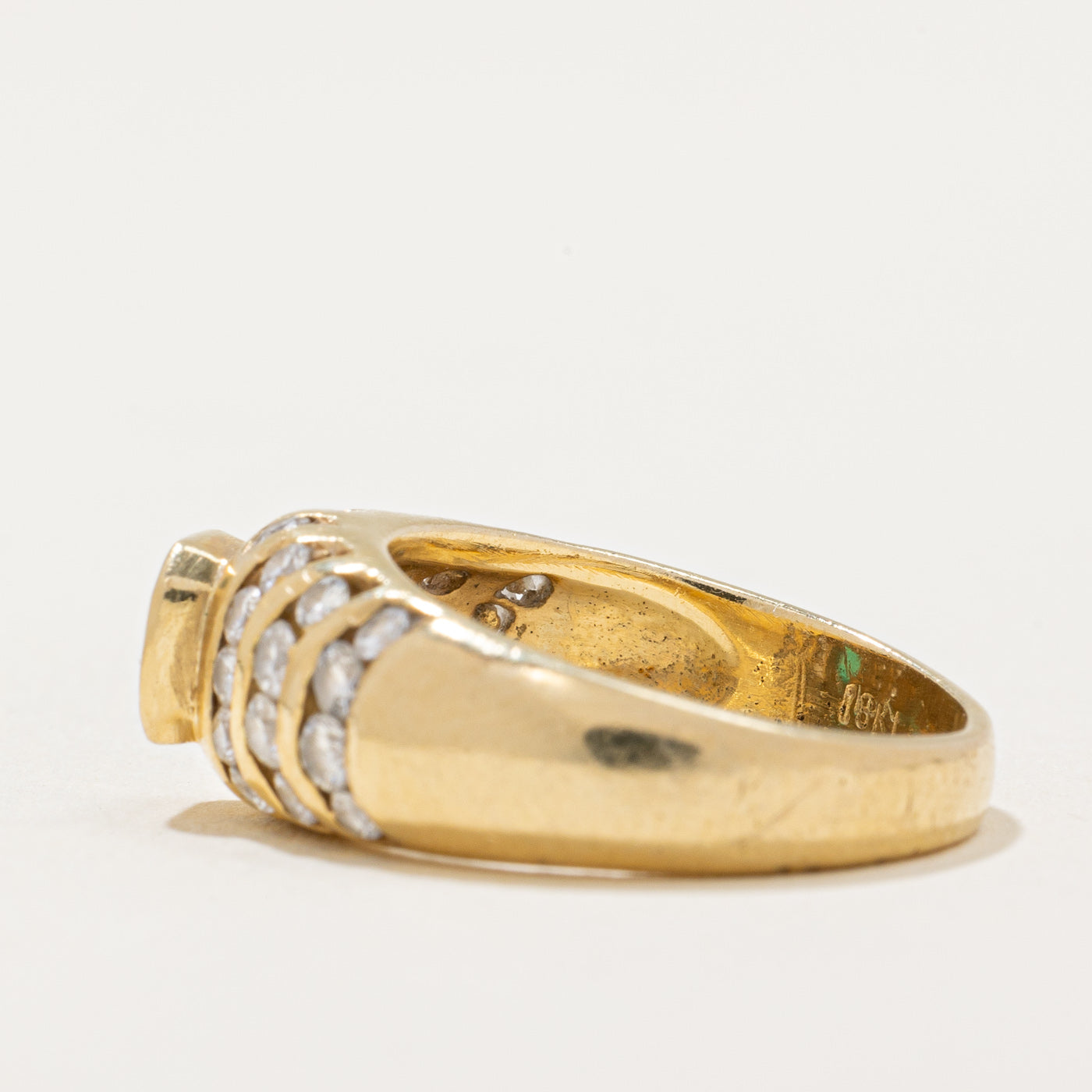 Diamond & Emerald Ring | 0.67ctw, 0.28ct | SZ 4.25 |