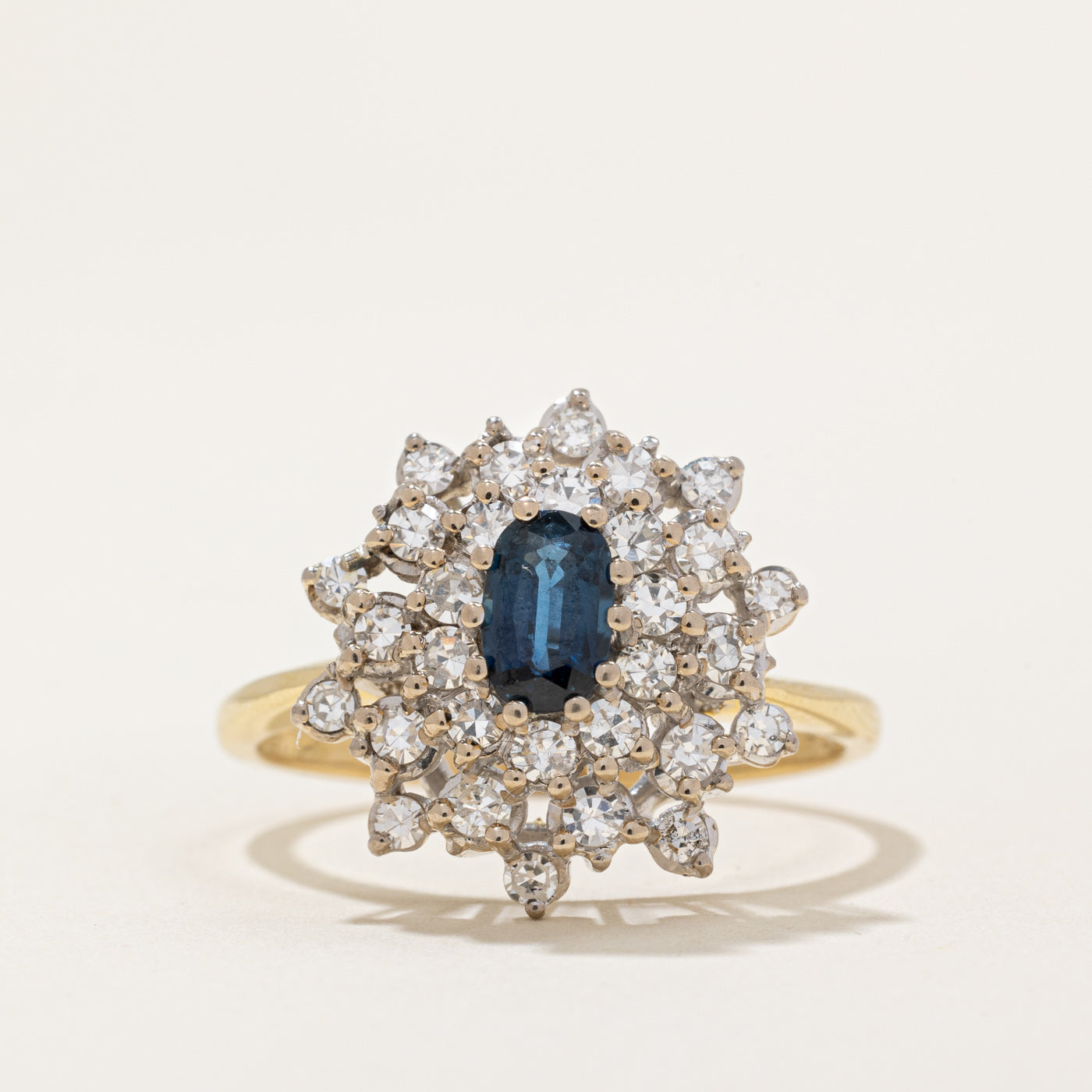 Diamond & Sapphire Cocktail Ring | 0.79ctw, 0.60ct | SZ 10.75 |