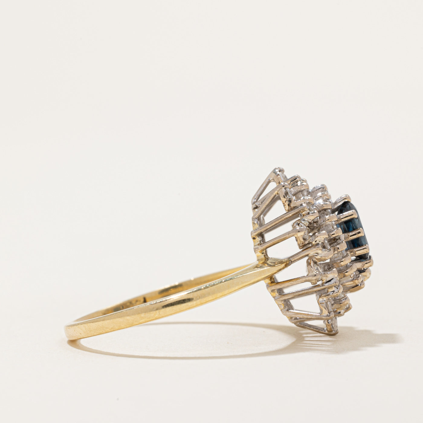 Diamond & Sapphire Cocktail Ring | 0.79ctw, 0.60ct | SZ 10.75 |