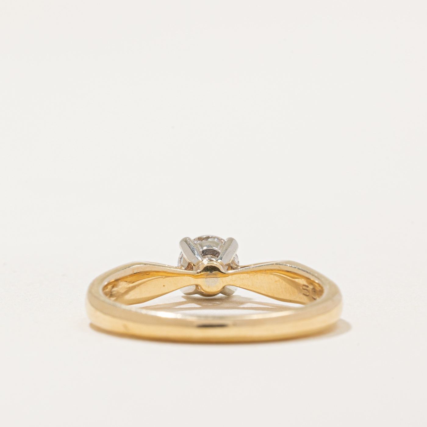 Bague de fiançailles en diamant | 0,36 ct I1 I/J | Taille 5,75 |