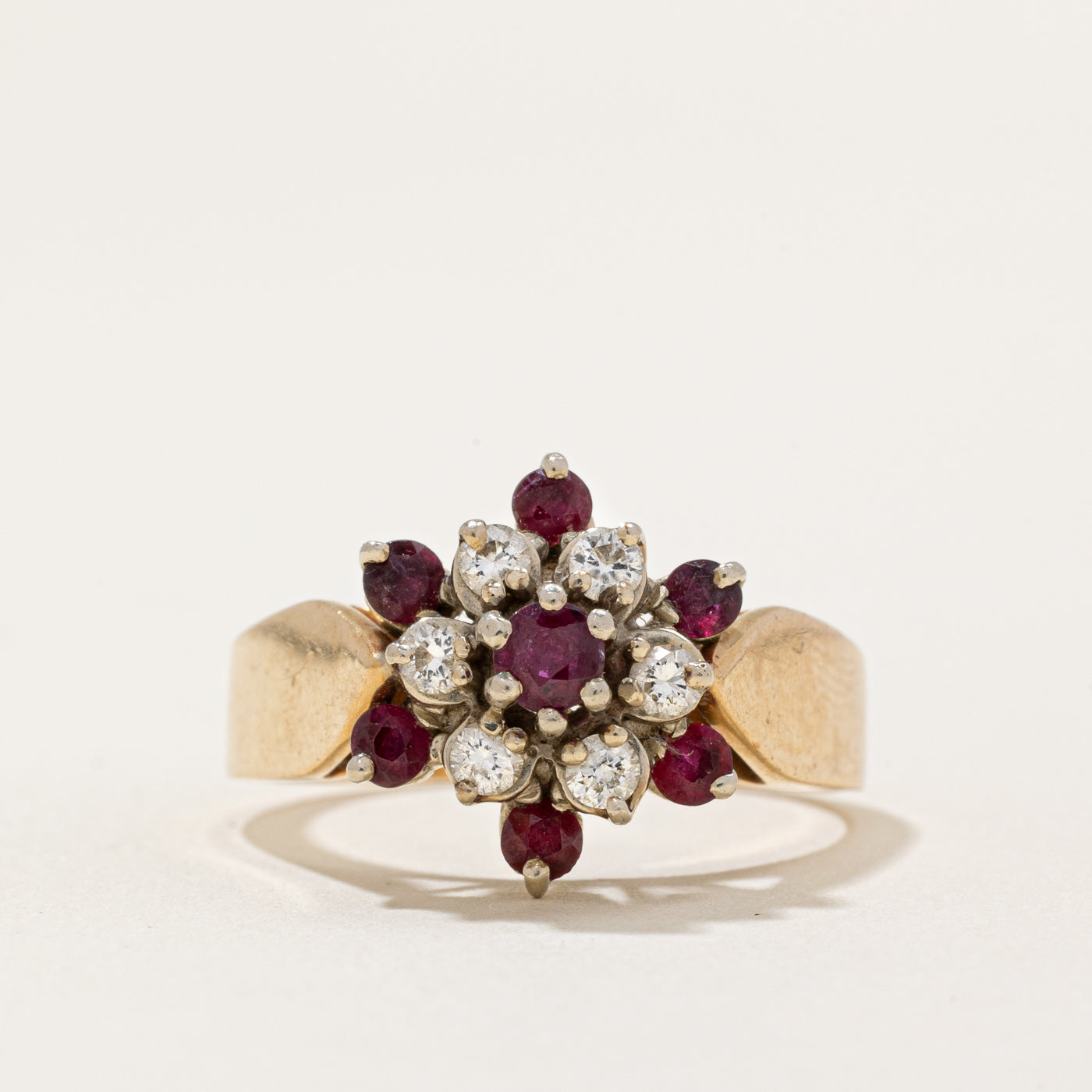 Ruby & Diamond Cocktail Ring | 0.68ctw, 0.24ctw | SZ 8 |