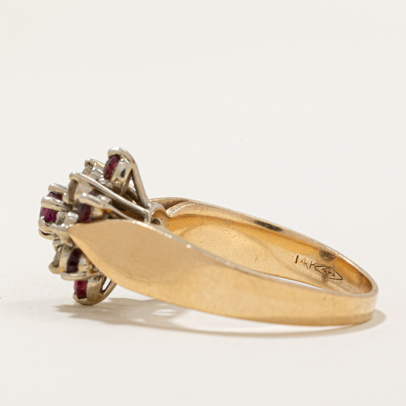 Ruby & Diamond Cocktail Ring | 0.68ctw, 0.24ctw | SZ 8 |