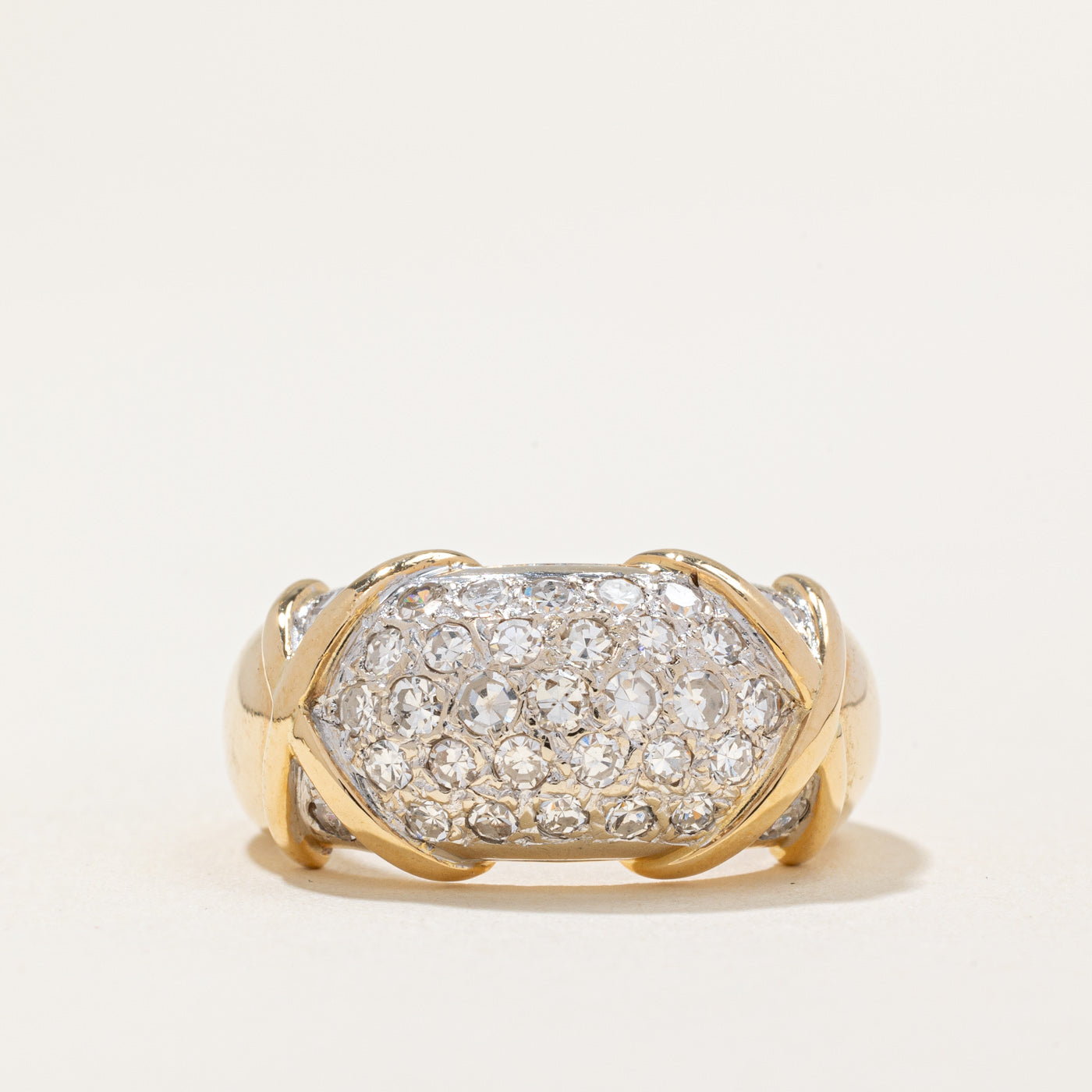 Pave Set Diamond Ring | 1.00ctw | SZ 6 |