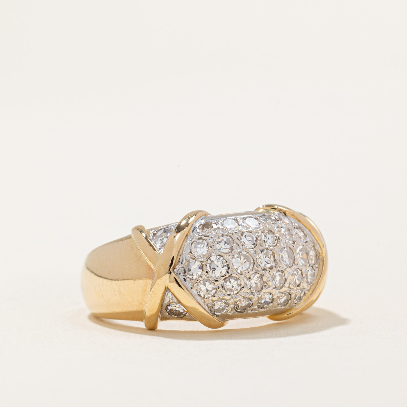 Pave Set Diamond Ring | 1.00ctw | SZ 6 |