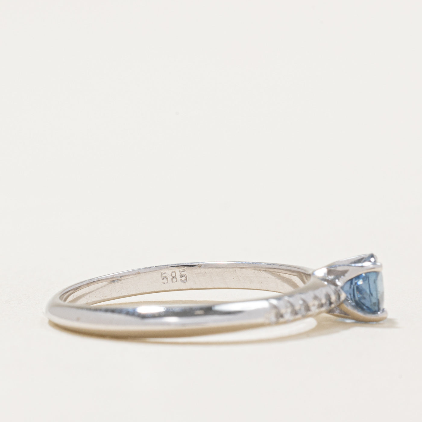 Sapphire & Diamond Ring | 0.40ct, 0.08ctw | SZ 5.75 |