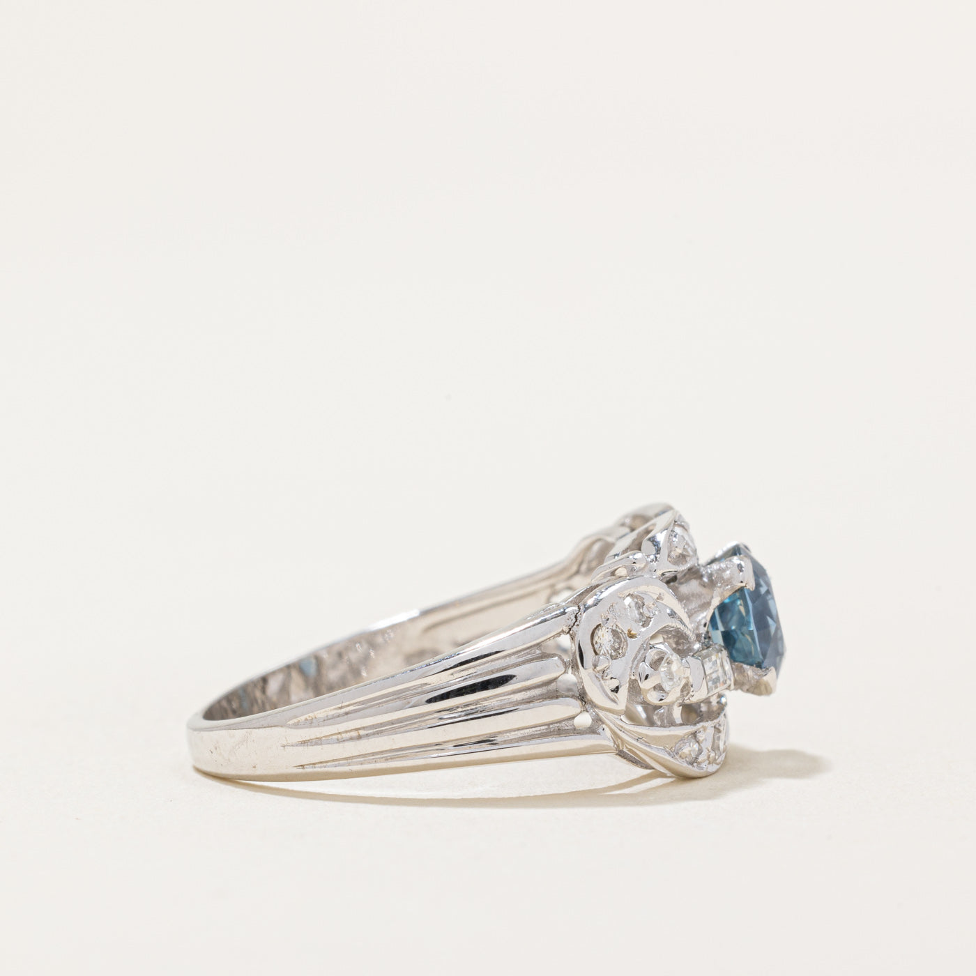 Sapphire & Diamond Cocktail Ring | 1.19ct, 0.23ctw | SZ 6.25 |