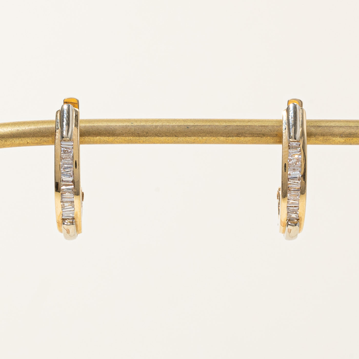 Diamond Oval Hoop Earrings | 0.41ctw |