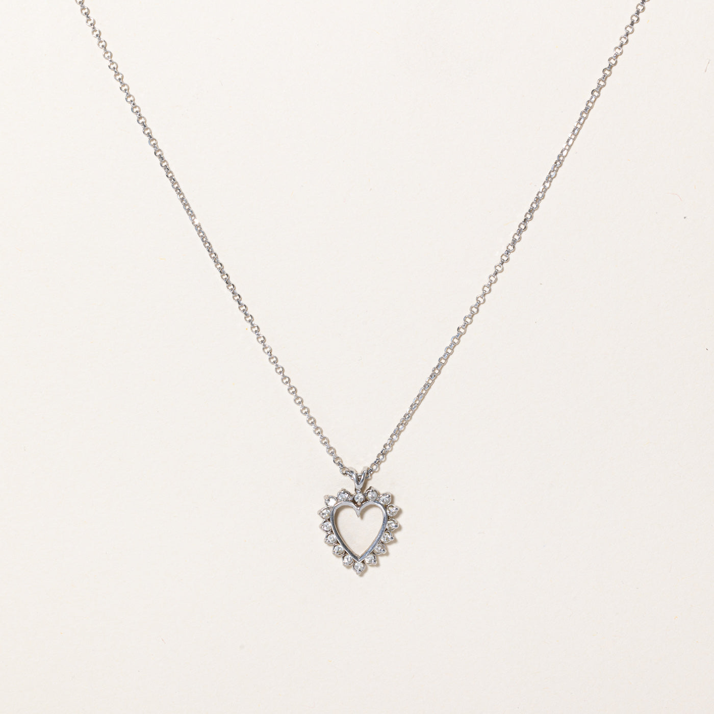 Diamond Heart Pendant & Necklace | 0.40ctw | 18" |