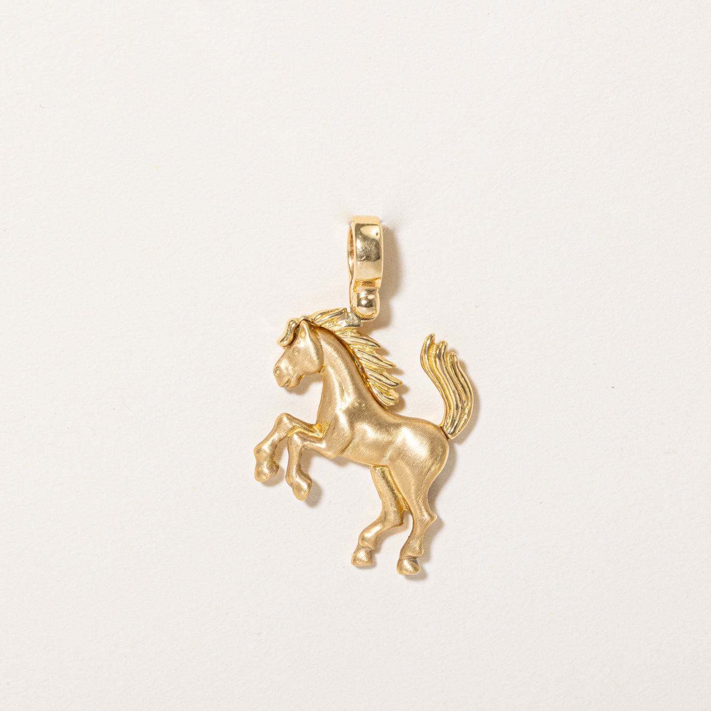 18k Yellow Gold Horse Pendant