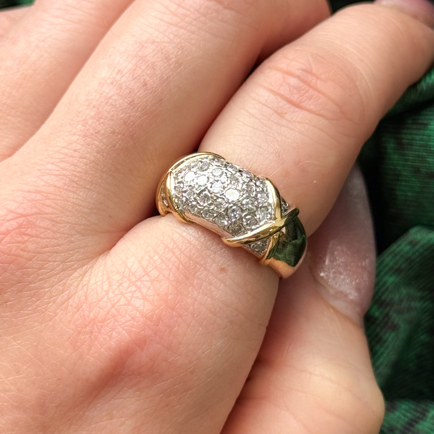 Pave Set Diamond Ring | 1.00ctw | SZ 6 |
