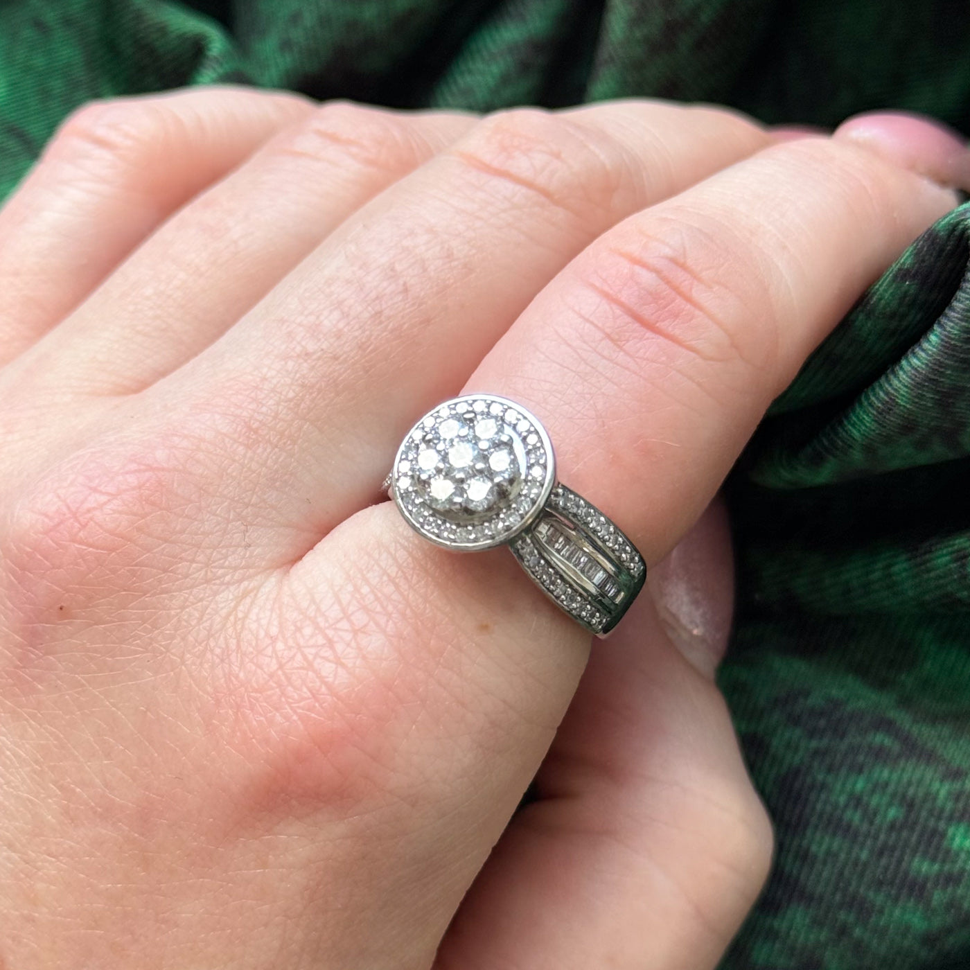 Diamond Cocktail Ring | 1.05ctw | SZ 6.5 |