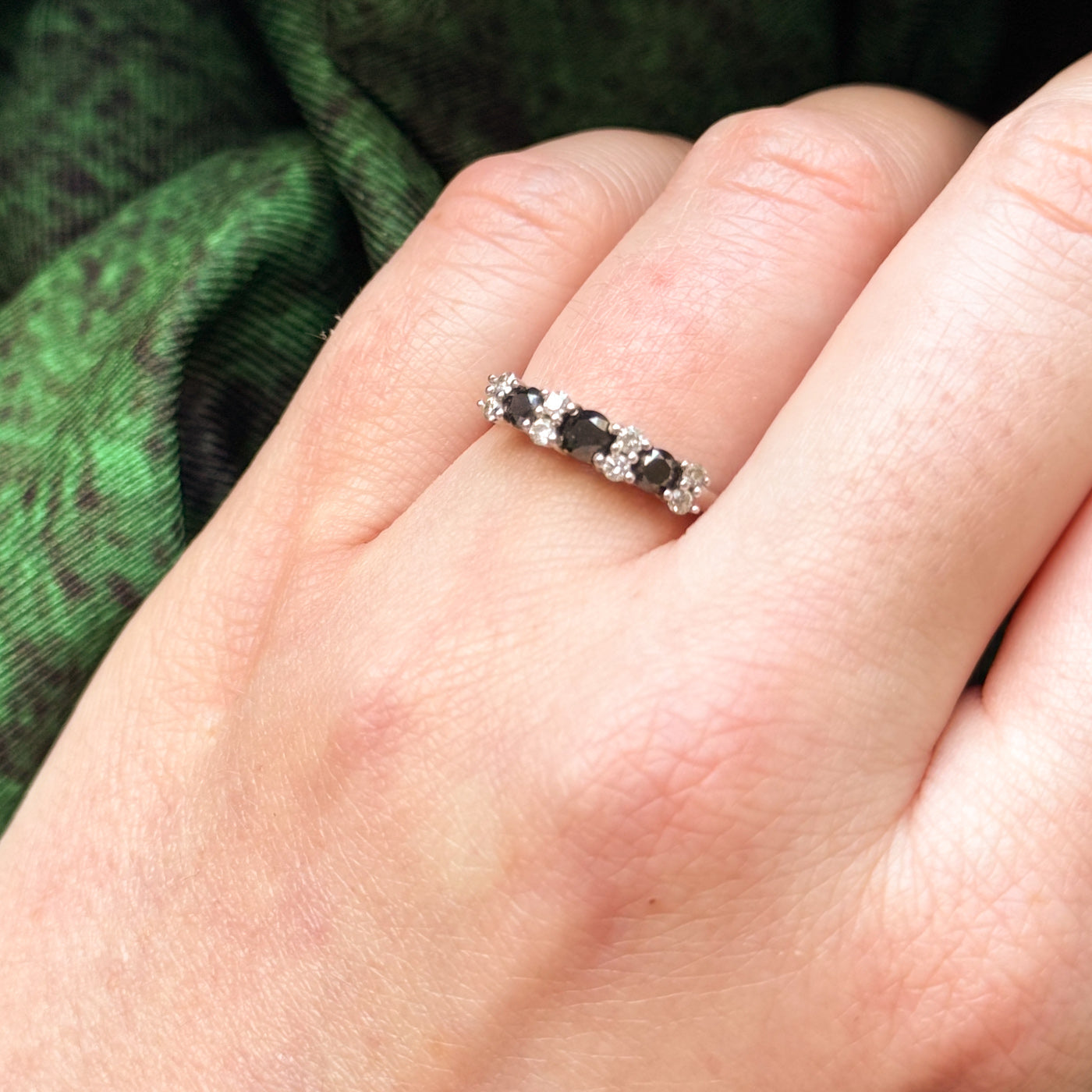 Black & White Diamond Ring | 0.30ctw, 0.15ctw | SZ 6 |