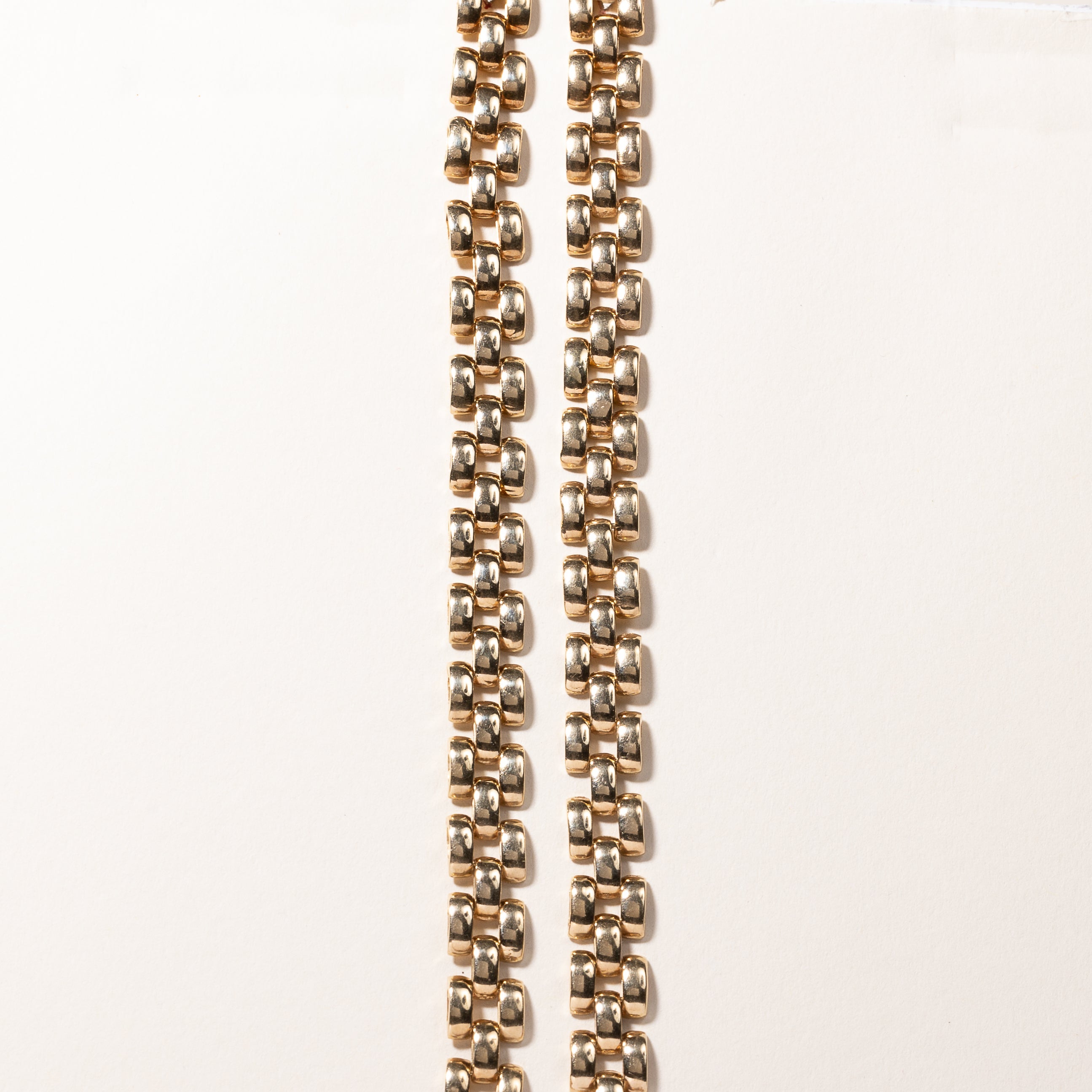 14k Yellow Gold Diamond Panther Chain Necklace | 1.25ctw | 16"