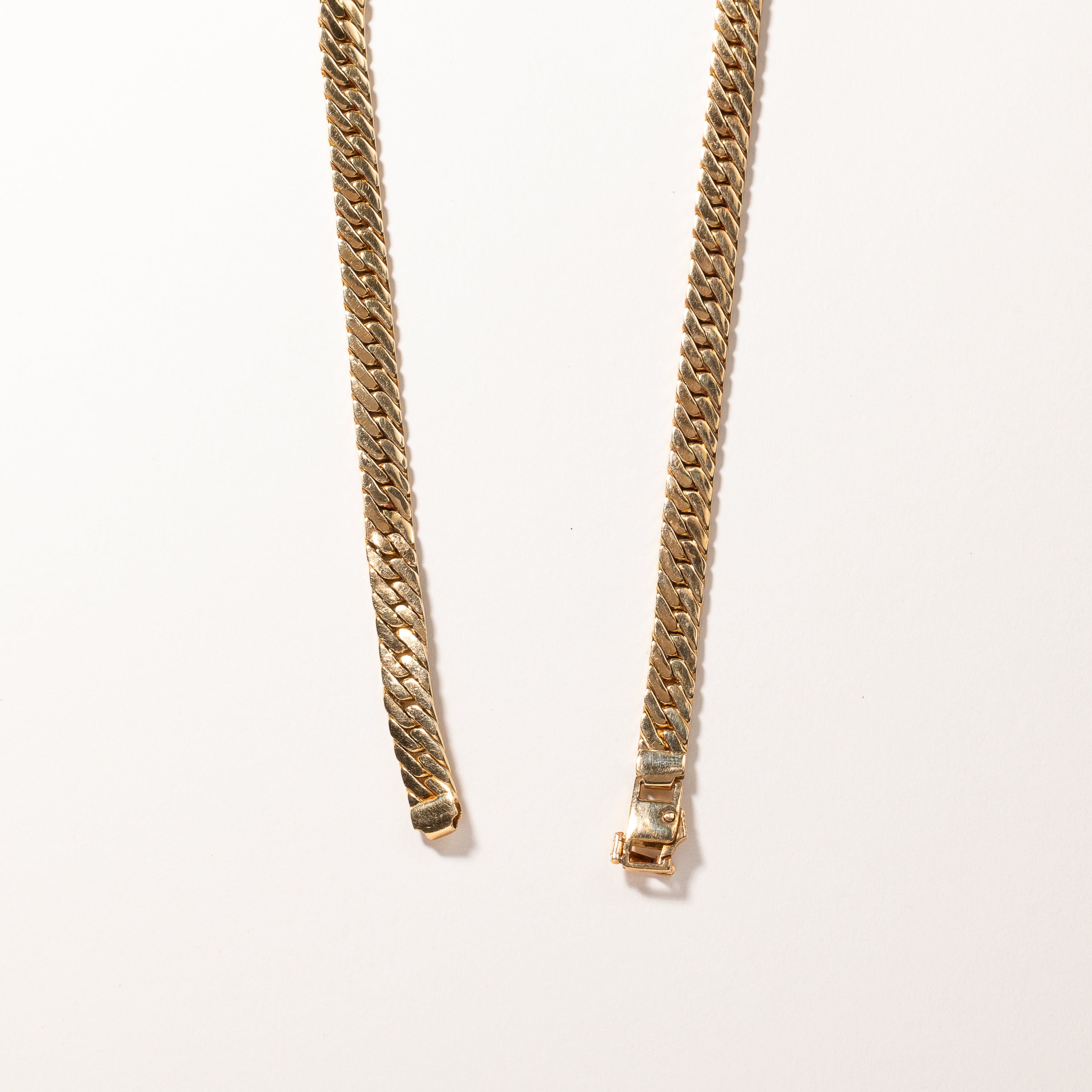 18k Yellow Gold Diamond Cuban Link Necklace | 1.89ctw | 16"