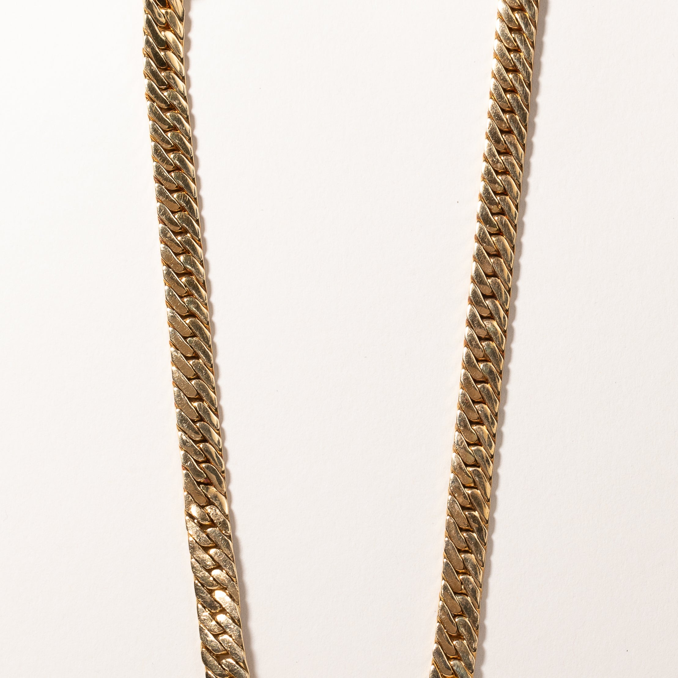 18k Yellow Gold Diamond Cuban Link Necklace | 1.89ctw | 16"