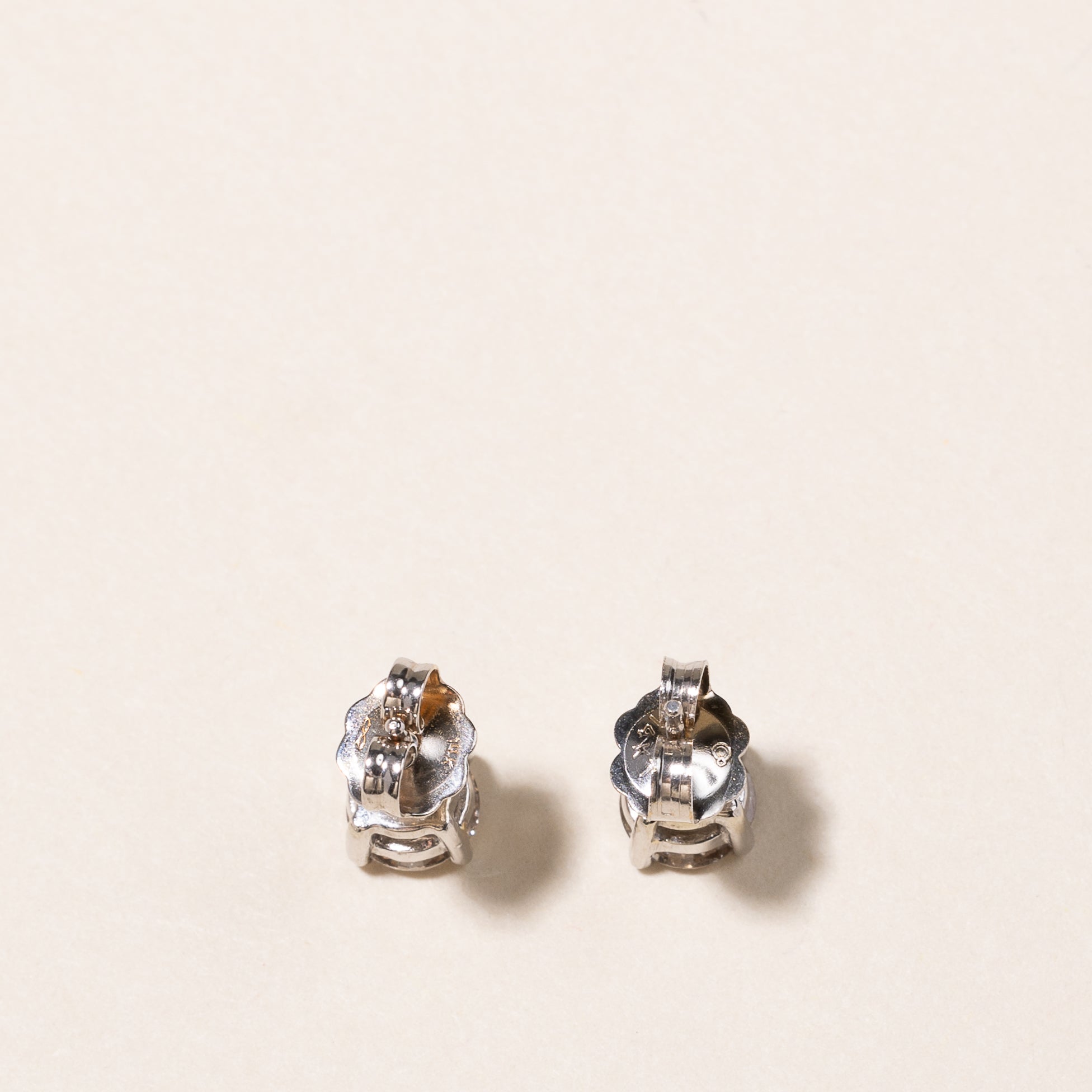 14k White Gold Diamond Stud Earrings | 1.14ctw |