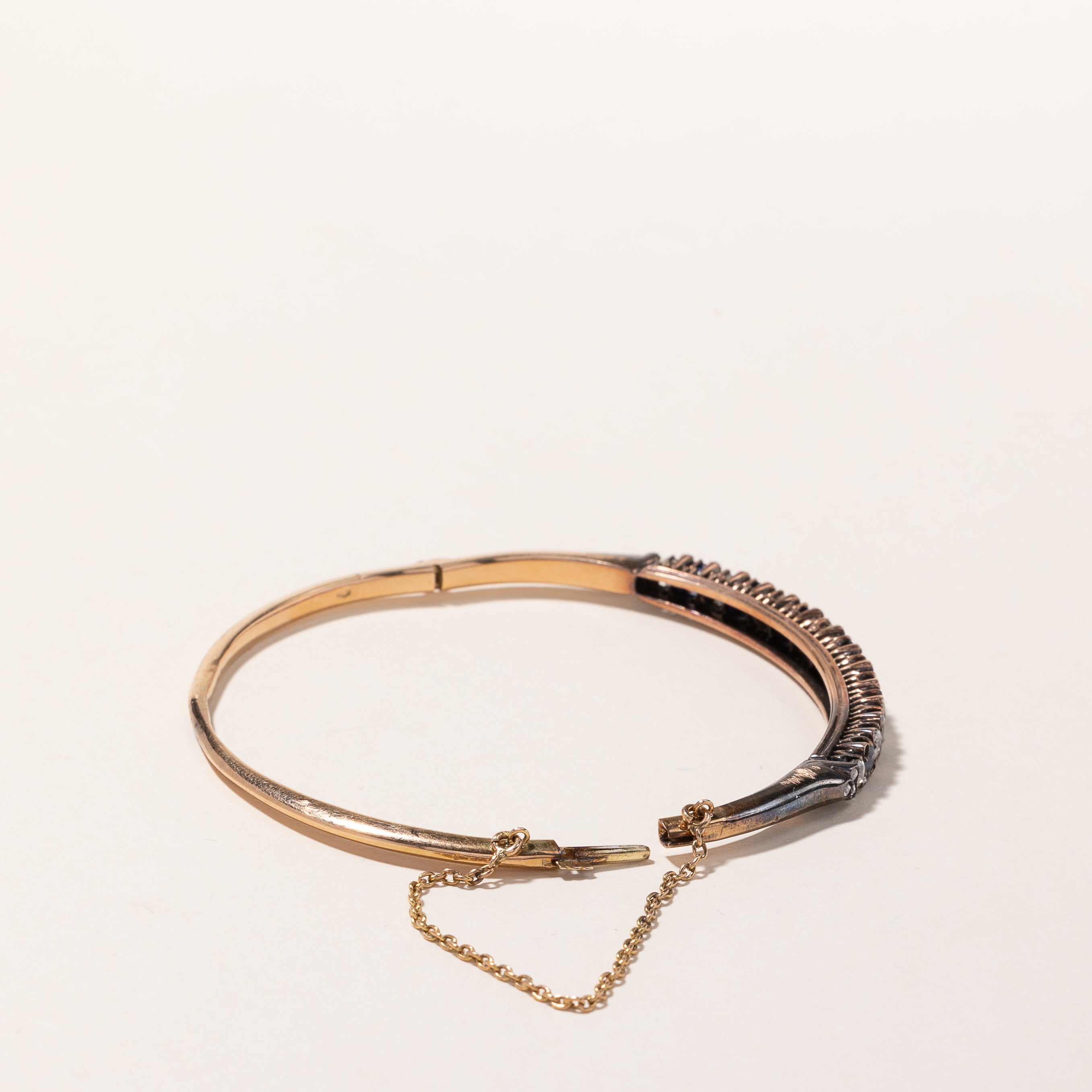 14k Yellow Gold Sapphire & Diamond Bracelet | 1.73ctw, 1.74ctw | 7"