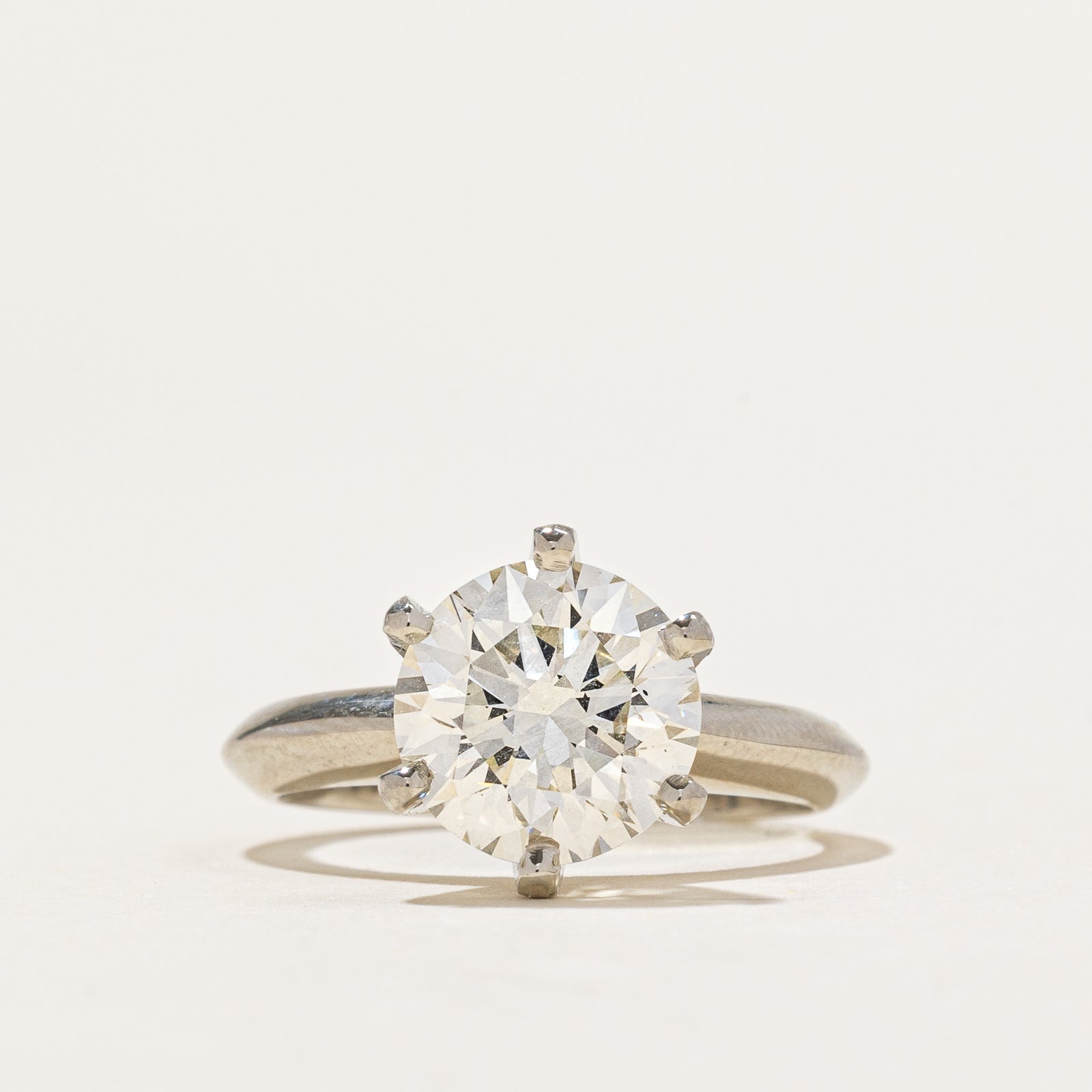 GIA Certified Solitaire Diamond Engagement Ring | GIA 2.50ct VS2 K Ex | SZ 5 |