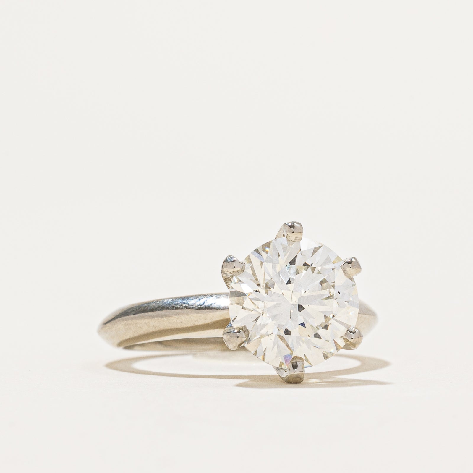 GIA Certified Solitaire Diamond Engagement Ring | GIA 2.50ct VS2 K Ex | SZ 5 |