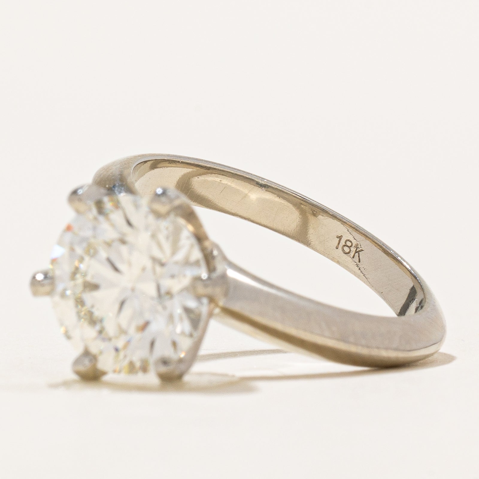 GIA Certified Solitaire Diamond Engagement Ring | GIA 2.50ct VS2 K Ex | SZ 5 |