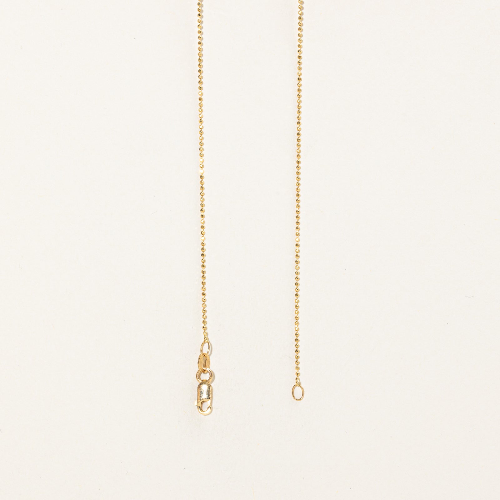 Collier pendentif en chrysocolle 14 carats | 2,55 ct | 45,7 cm