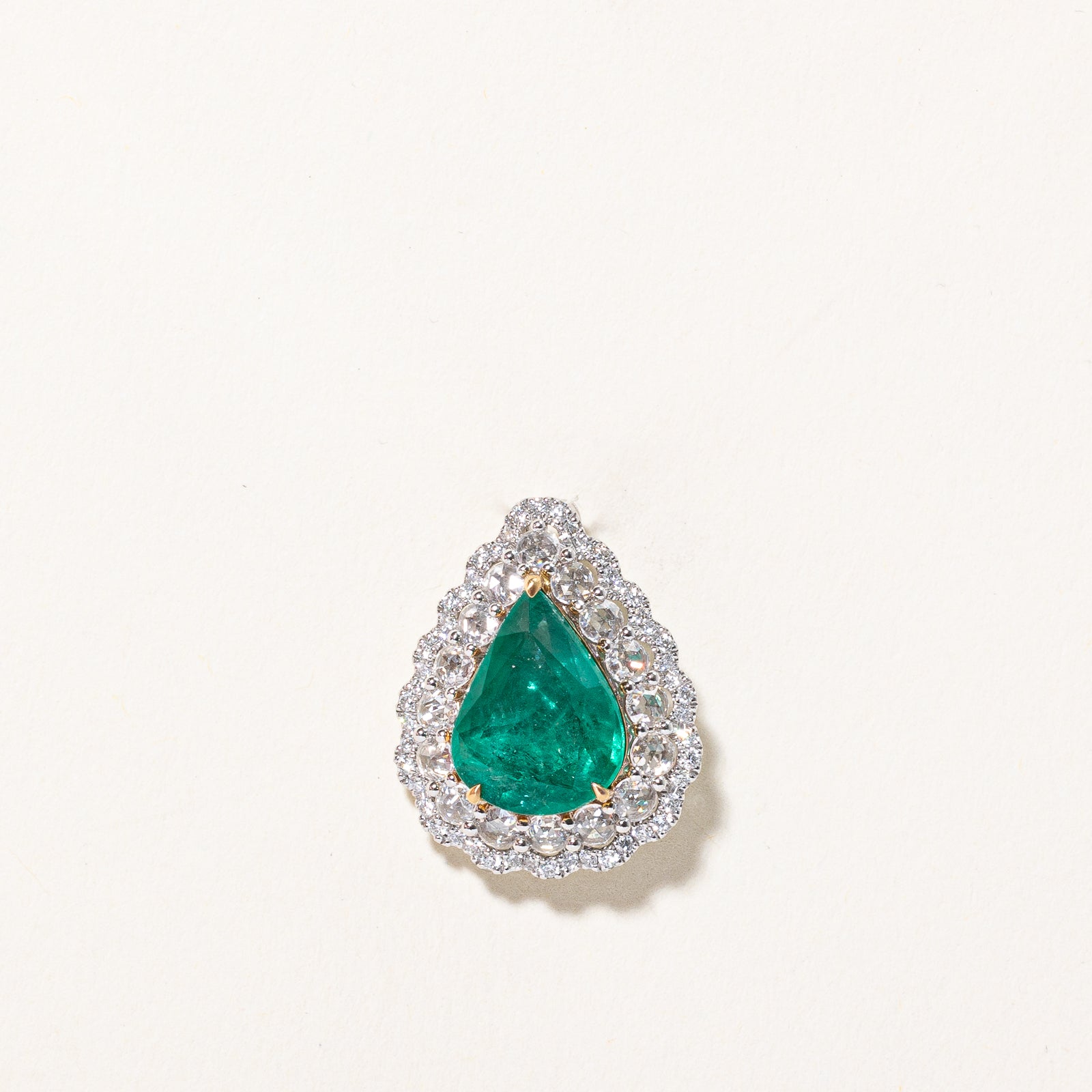 Emerald & Diamond Convertible Pendant & Ring | 3.70ct, 1.05ctw | SZ 6.25