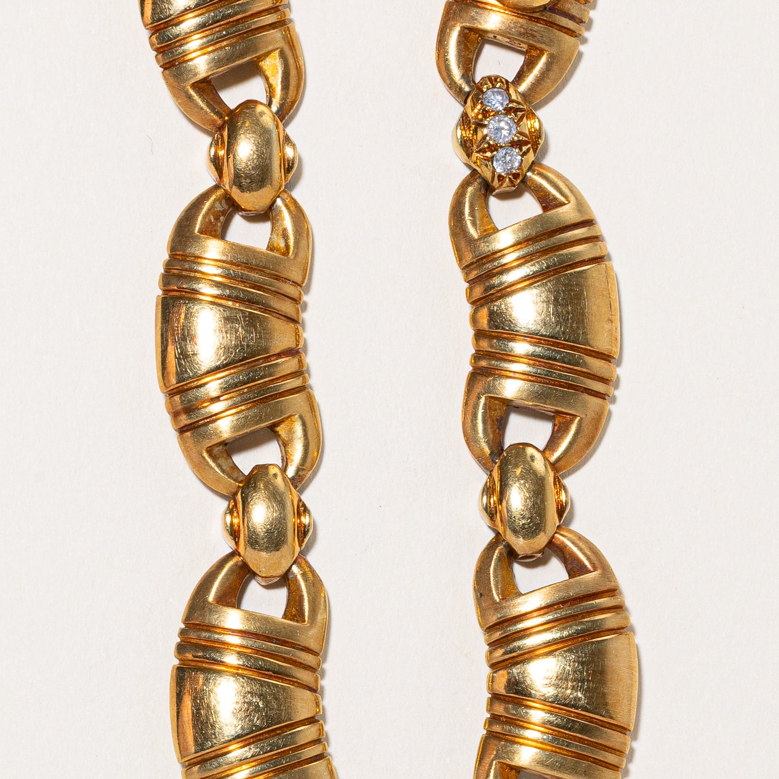 Heavy Solid 18k Gold Vintage Natural Emerald & Diamond Necklace | 13.78ctw, 1.76ctw | 16"